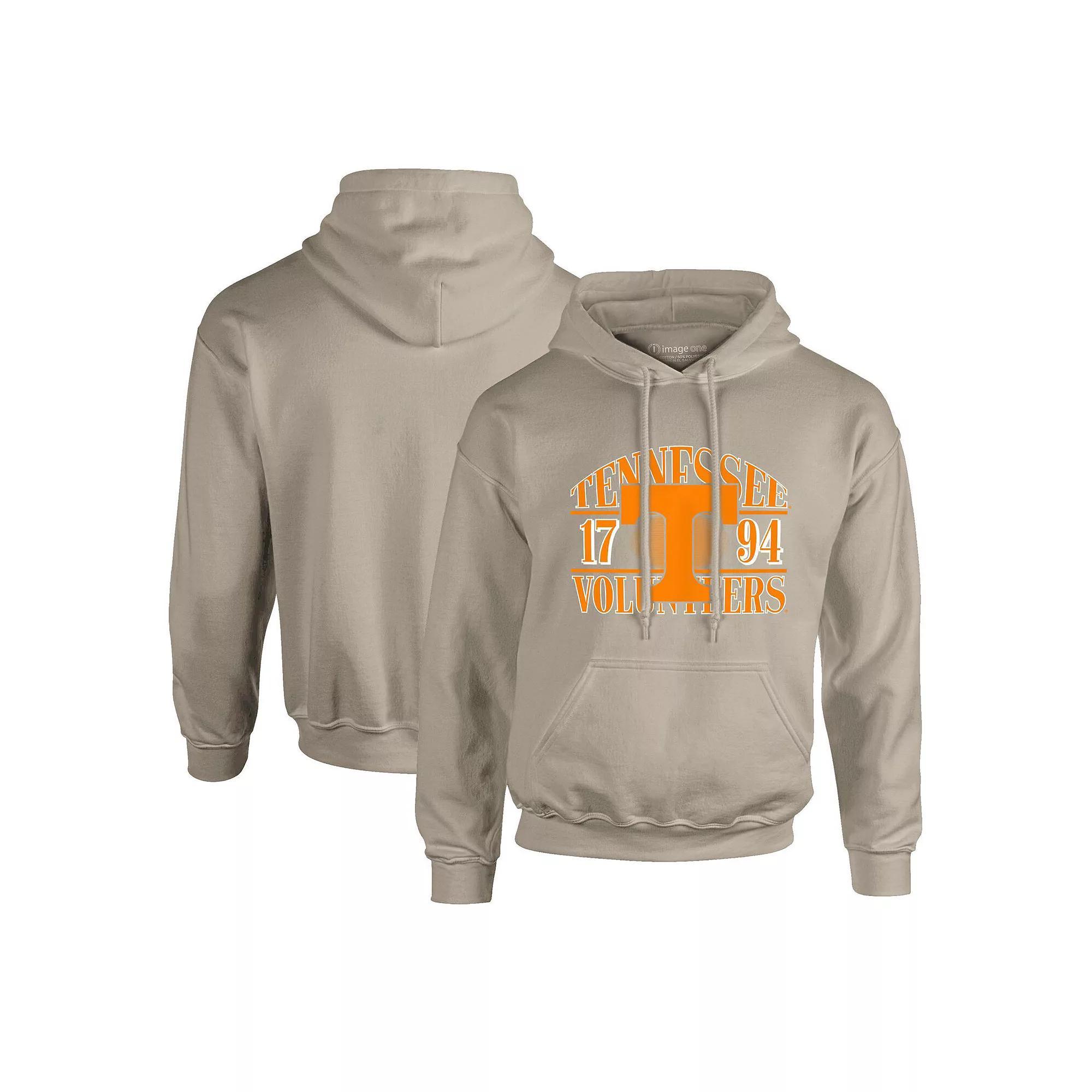 Men's  Tan Tennessee Volunteers Upper Arch Letters Pullover Hoodie, Size: Medium, Team Product Image