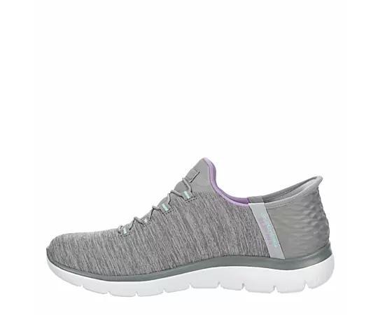 Skechers Hands Free Slip-ins® Summits Dazzling Haze Women's Sneakers, Size: 5 Wide, Navy Purple Product Image