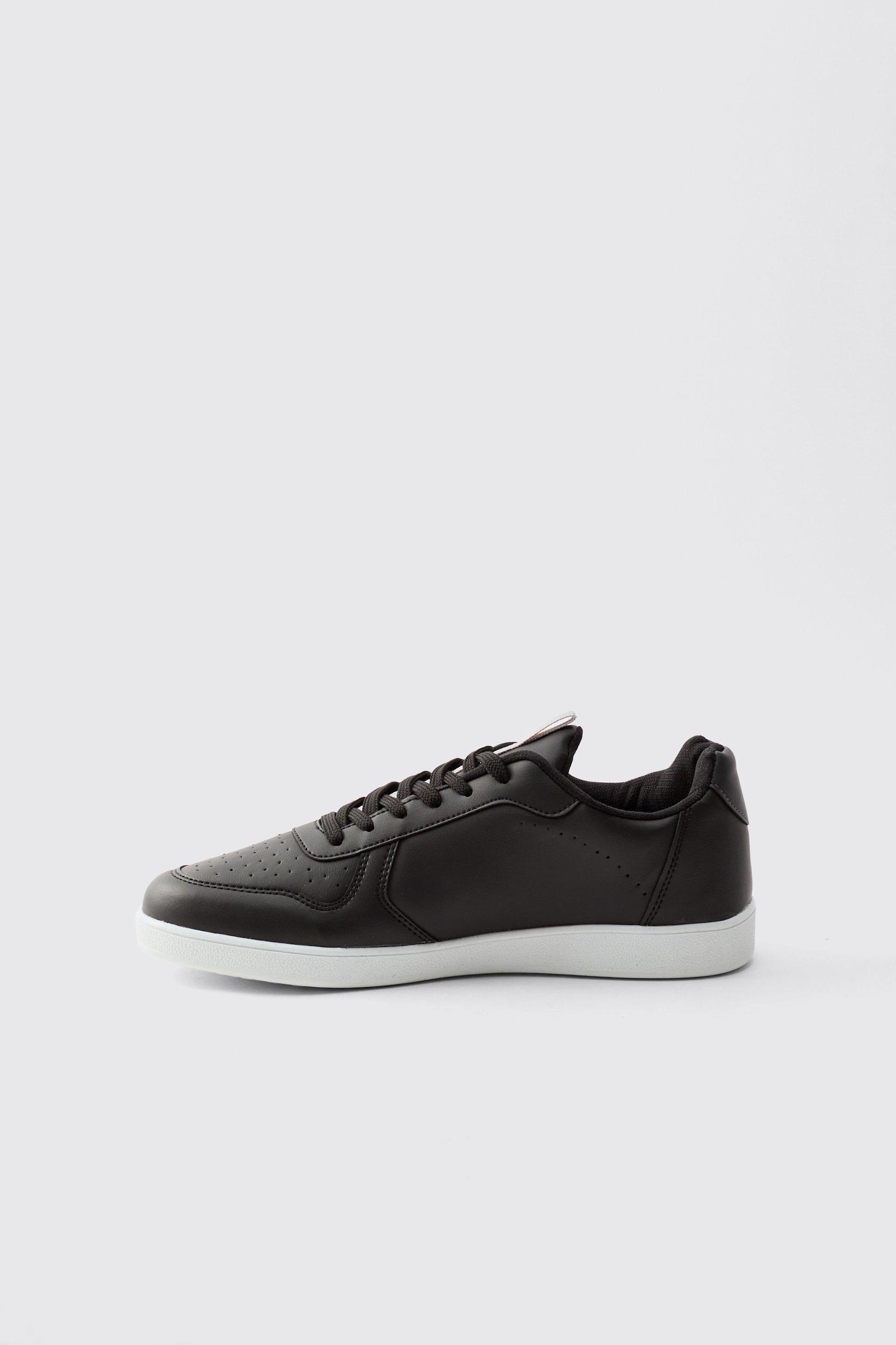 Perforated Panelled Sneakers | boohooMAN USA Product Image