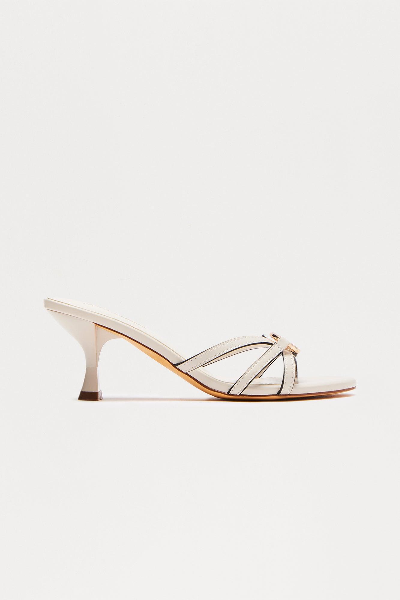 Dana Hardware Heels - White Product Image