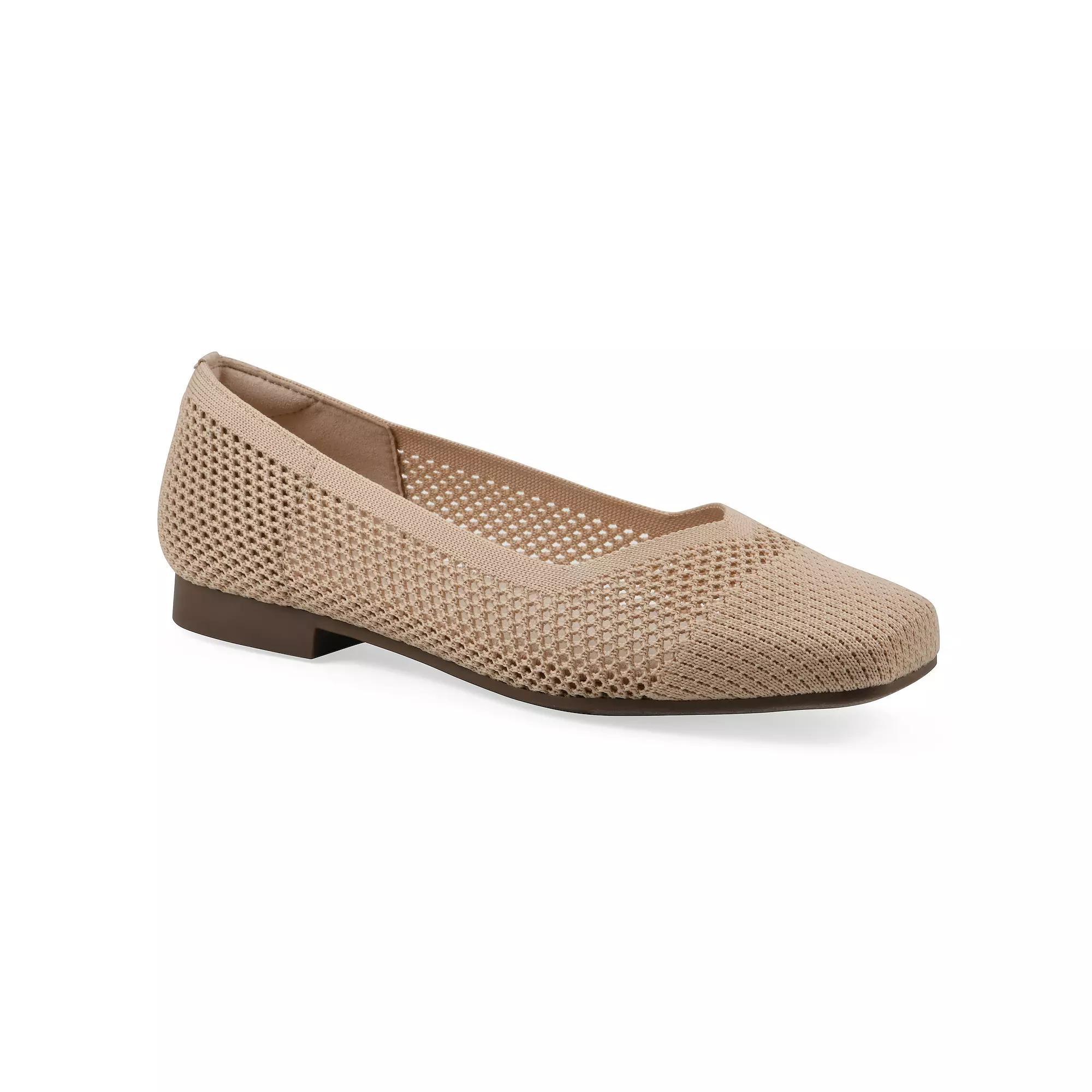 Cliffs by White Mountain Beslee Women's Ballet Flats, Size: 11 Wide, Natural Fabric Product Image