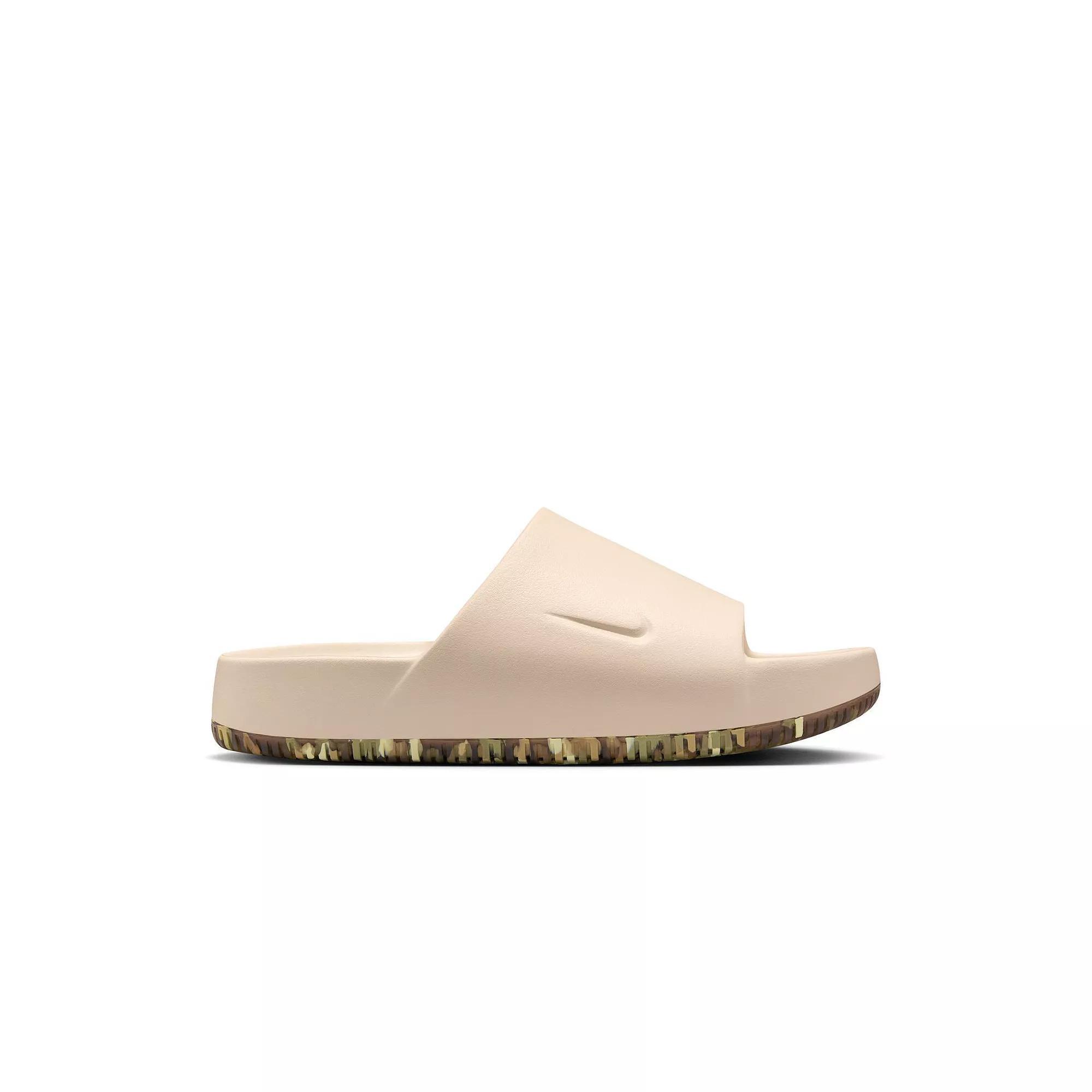 Nike Calm Men's Slide Sandals, Size: 13, Sanddrift Khaki Brown Product Image