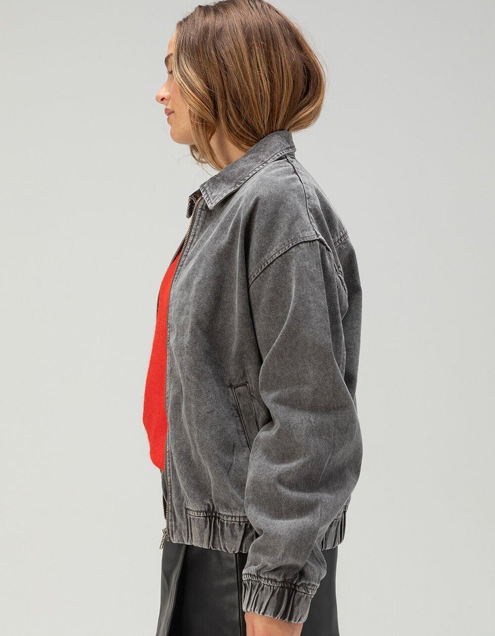JJXX Ziggy Womens Washed Denim Jacket - WASHED BLACK Product Image