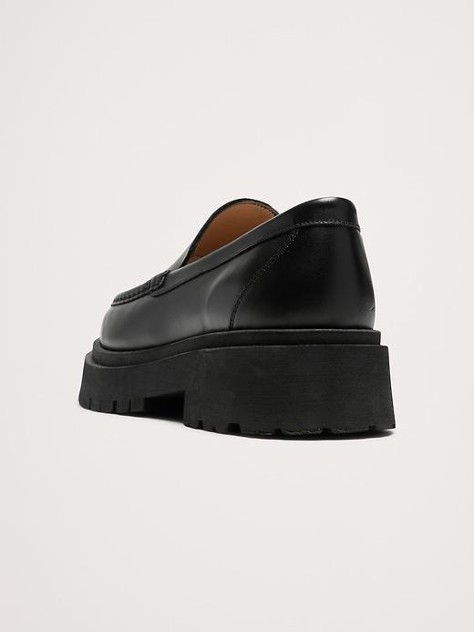 Italian Leather Lug-Sole Loafer Product Image
