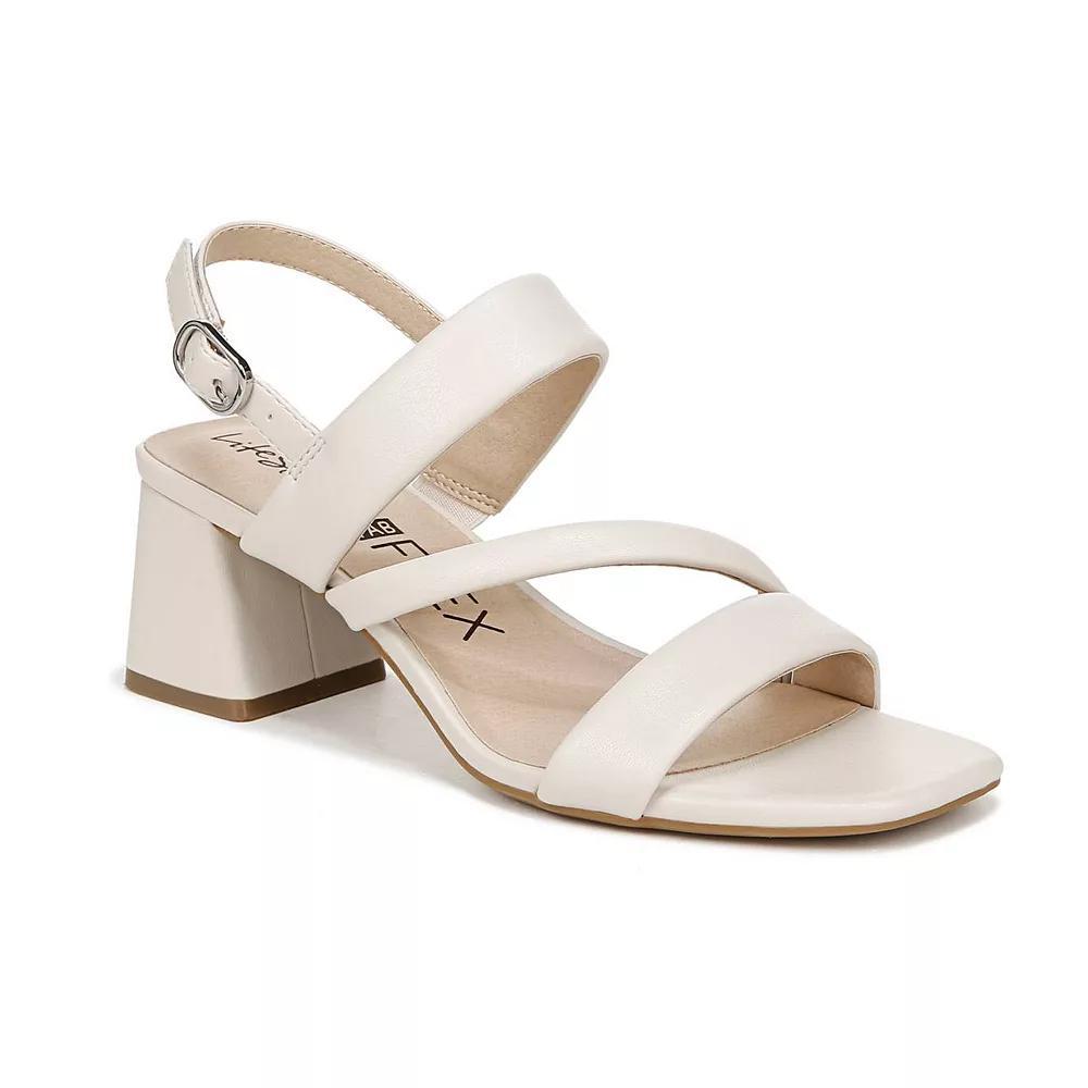 LifeStride Celia Women's Strappy Heels, Size: 6.5 Wide, Ivory Product Image