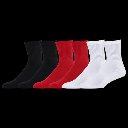 LCKR Mens LCKR Cush Crew Quarter - Mens Red/Black/White Product Image