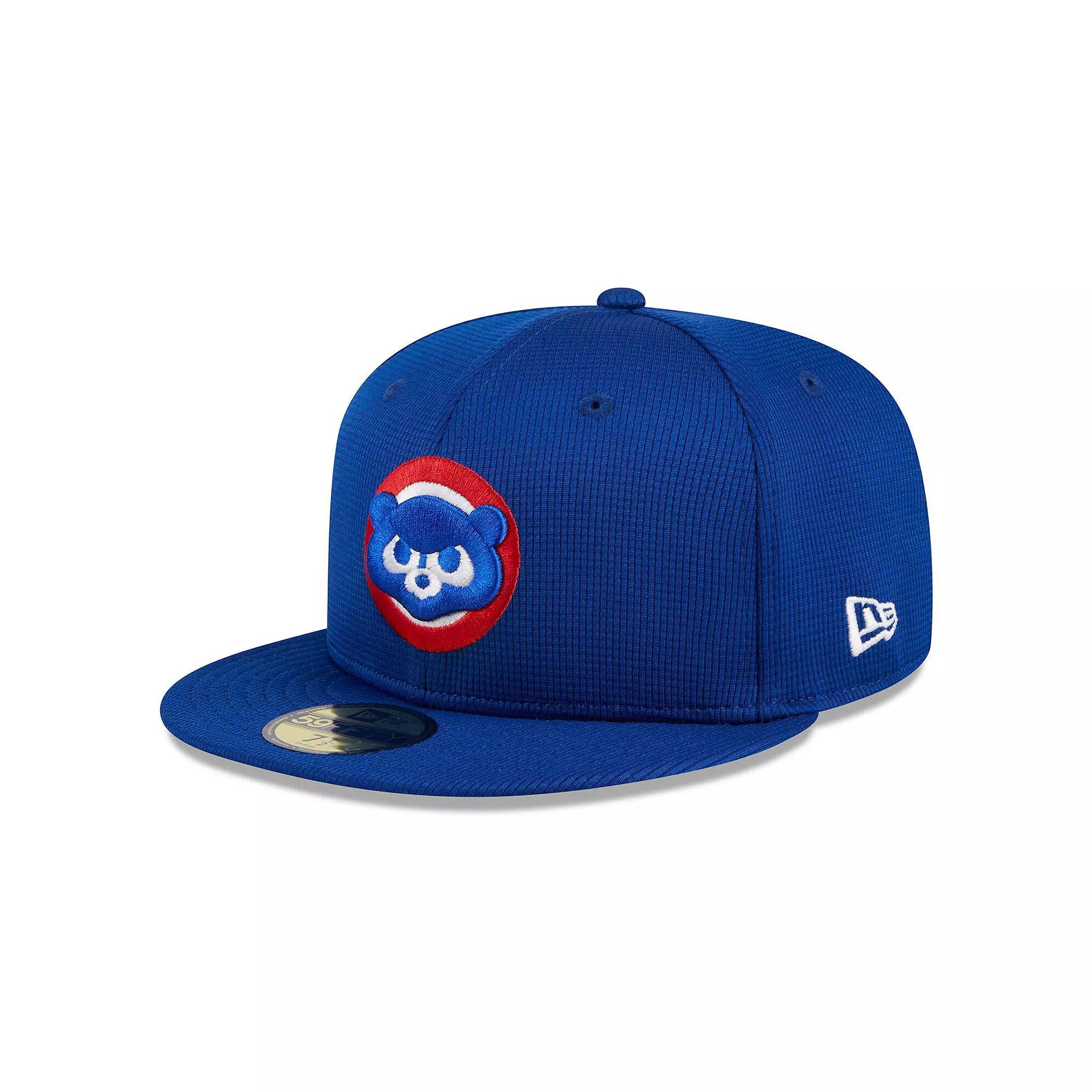 Men's New Era  Royal Chicago Cubs 2024 Batting Practice 59FIFTY Fitted Hat, Size: 7 1/4, Blue Product Image