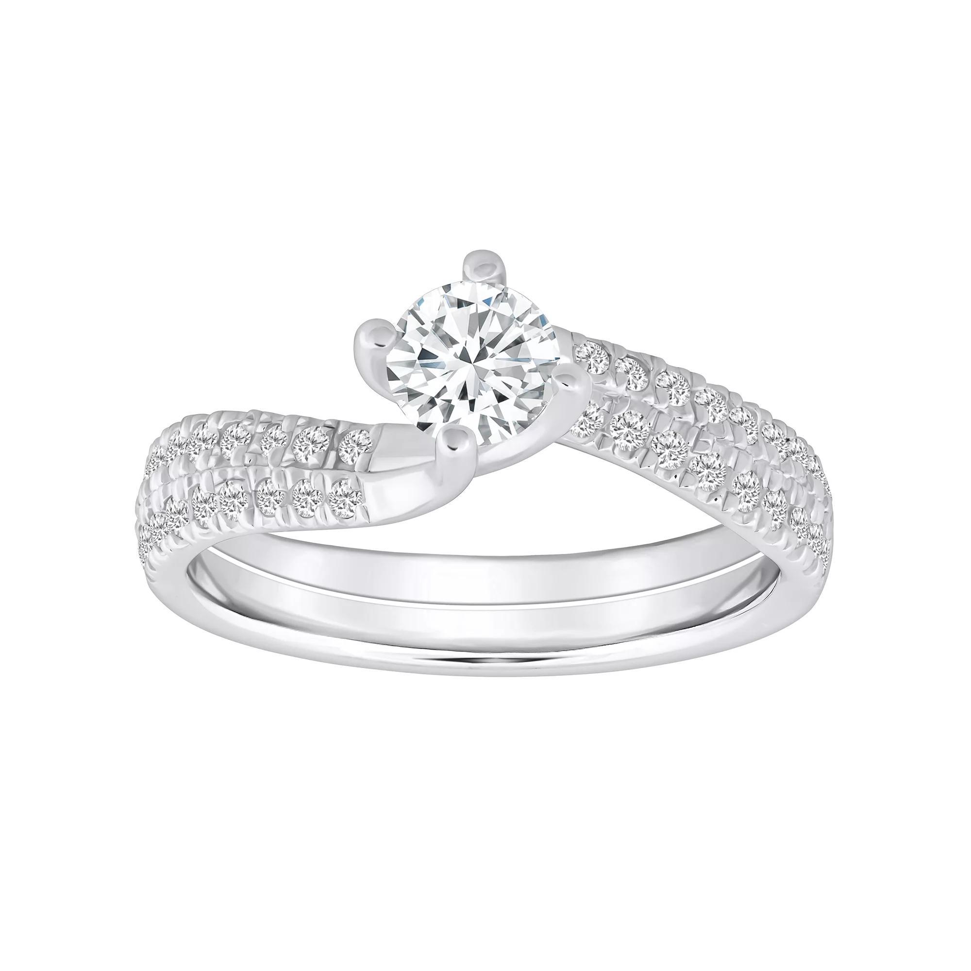 Alyson Layne 14k Gold 9/10 Carat T.W. Diamond Engagement Ring, Women's, Size: 9.50, 14k White Gold Product Image