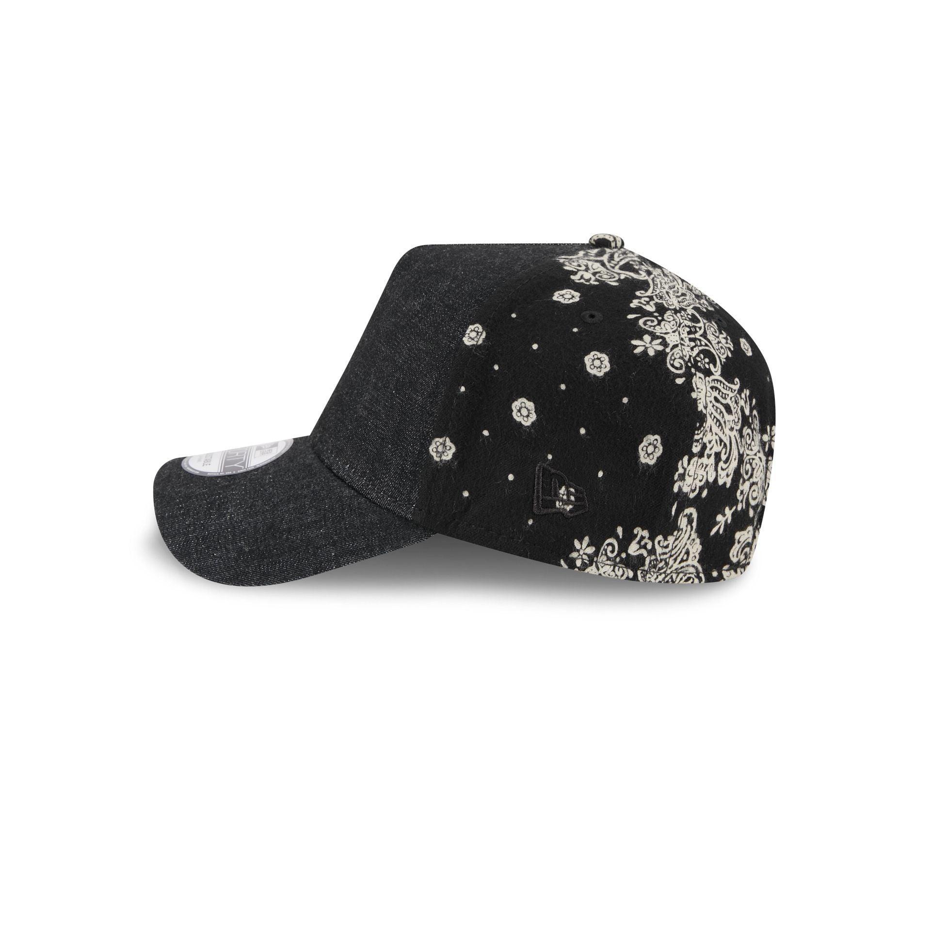 New Era Cap Black Paisley 9FORTY A-Frame Adjustable Hat Male Product Image