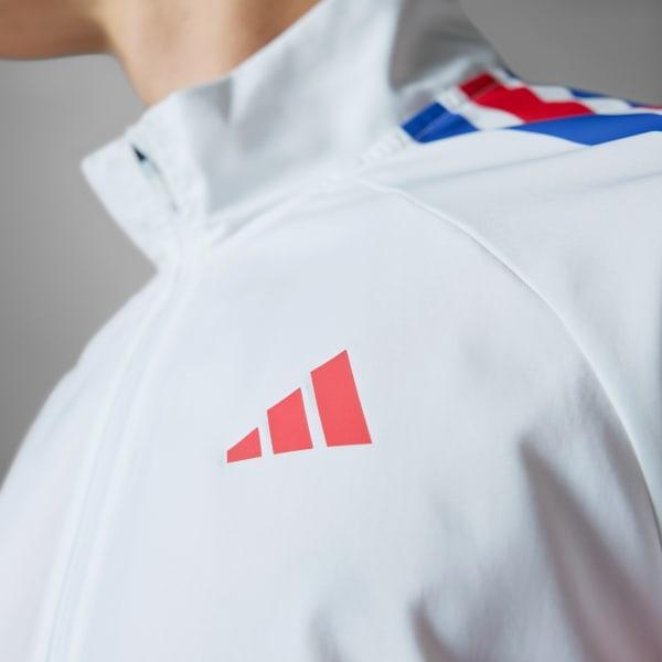 adidas Adizero Retro Running Jacket Blue S Mens Product Image