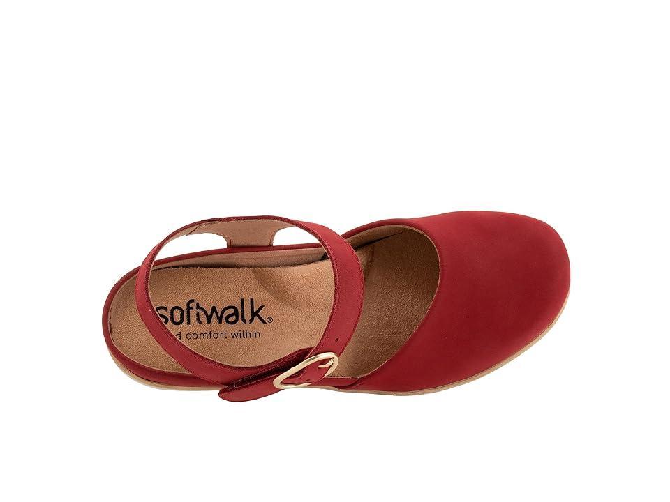 SoftWalk Mabelle Nubuck Suede Ankle Strap Clogs Product Image