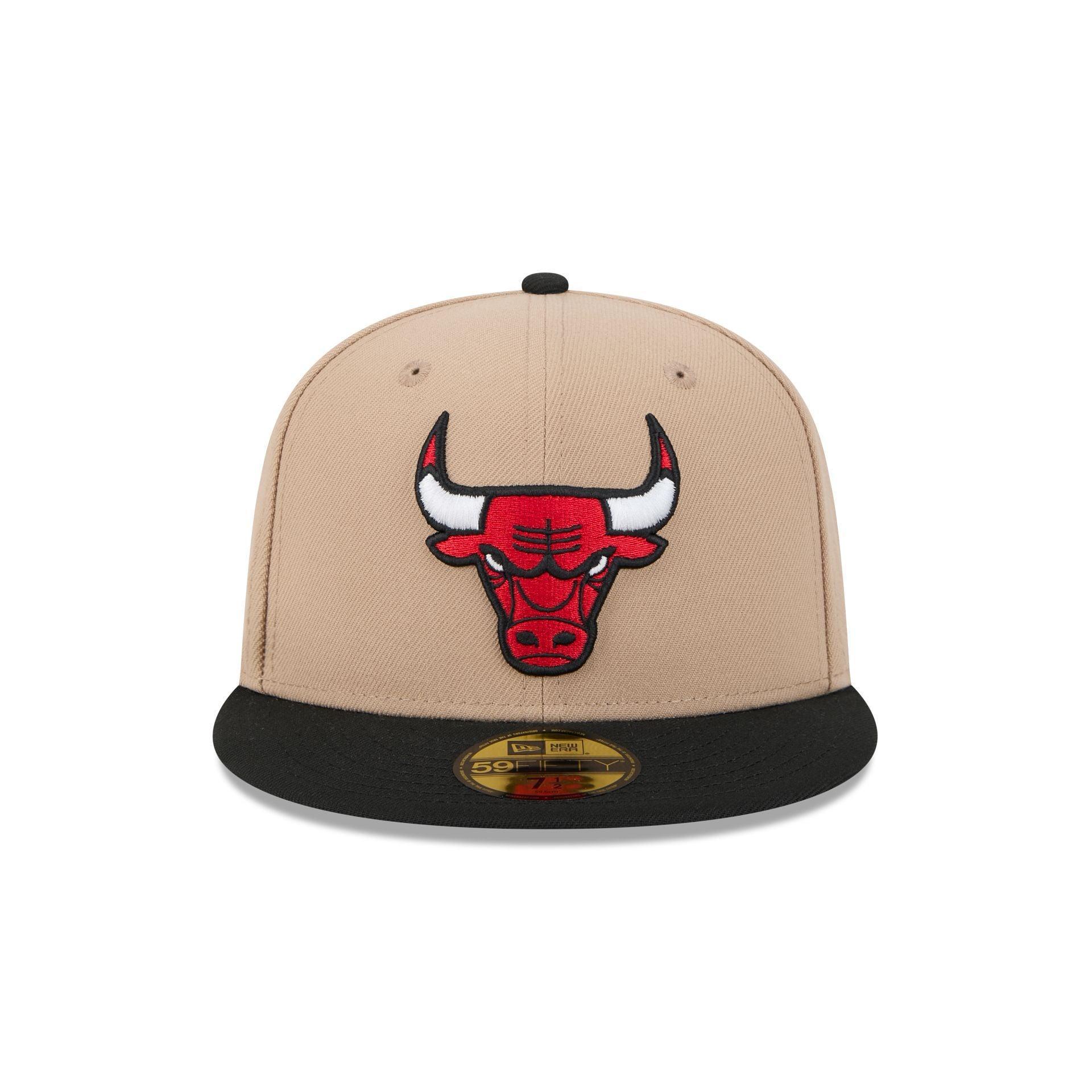 Chicago Bulls Camel 59FIFTY Fitted Hat Male Product Image