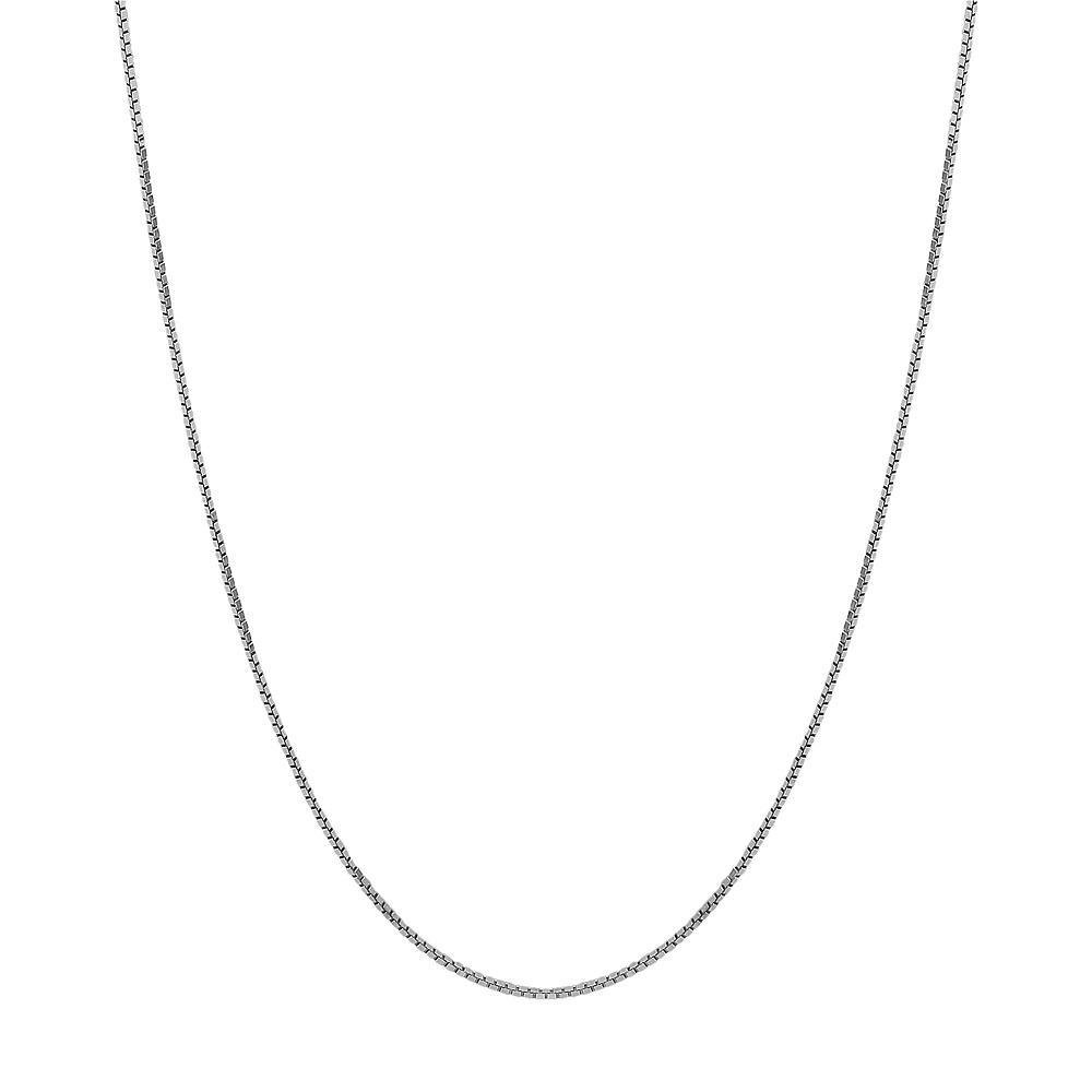 Everlasting Gold 14k White Gold Box Chain Necklace, Women's, Size: 18" Product Image