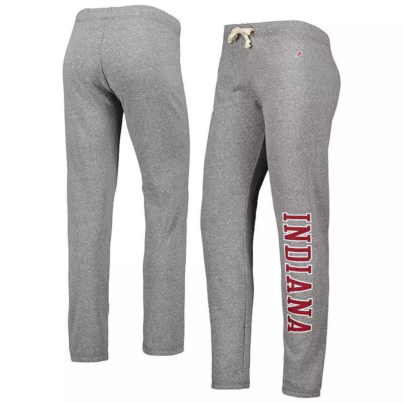 Womens League Collegiate Wear Heather Gray Indiana Hoosiers Victory Springs Tri-Blend Jogger Pants Product Image