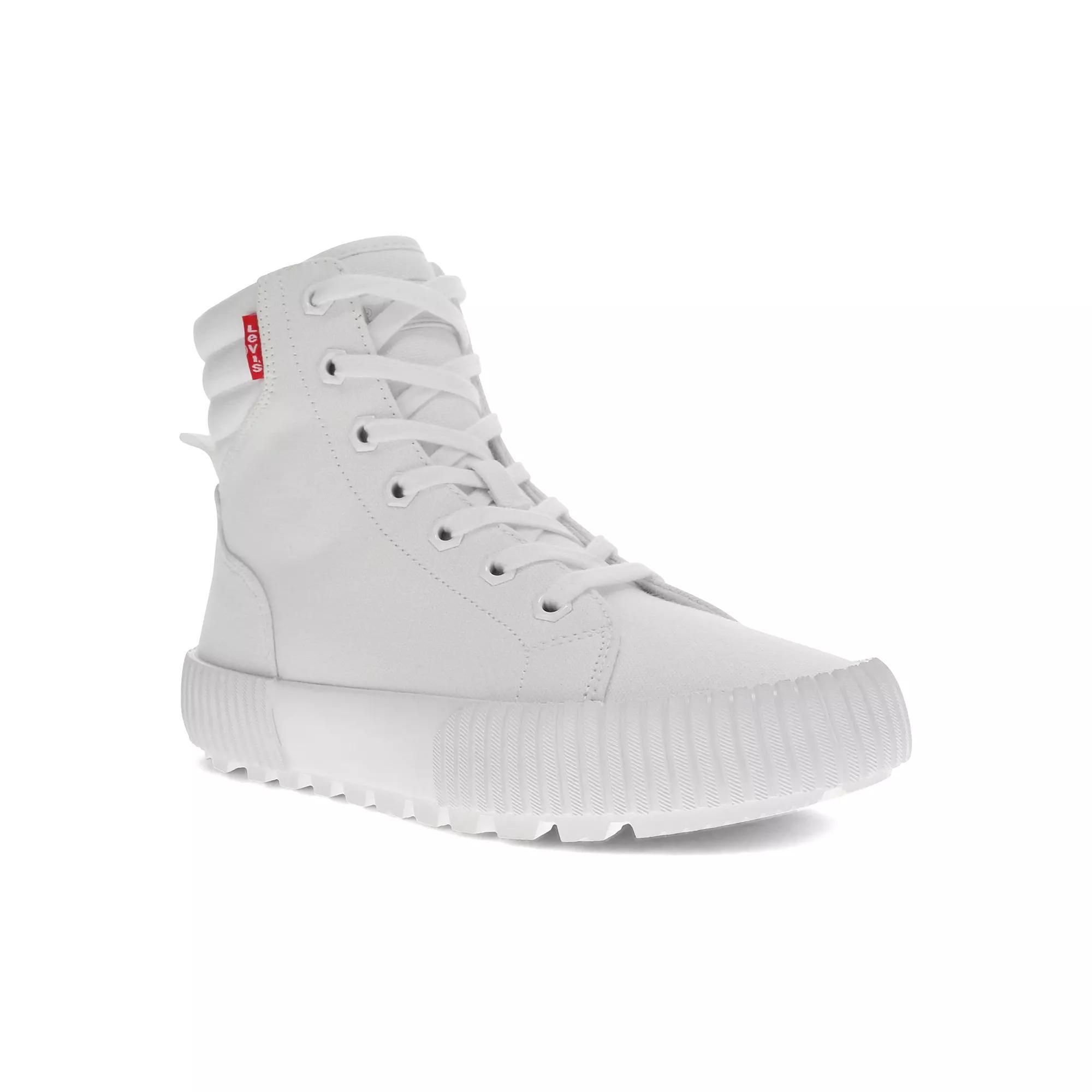 Levi's® Olivia CVS Women's High Top Sneakers, Size: 7, White Monchrome Product Image
