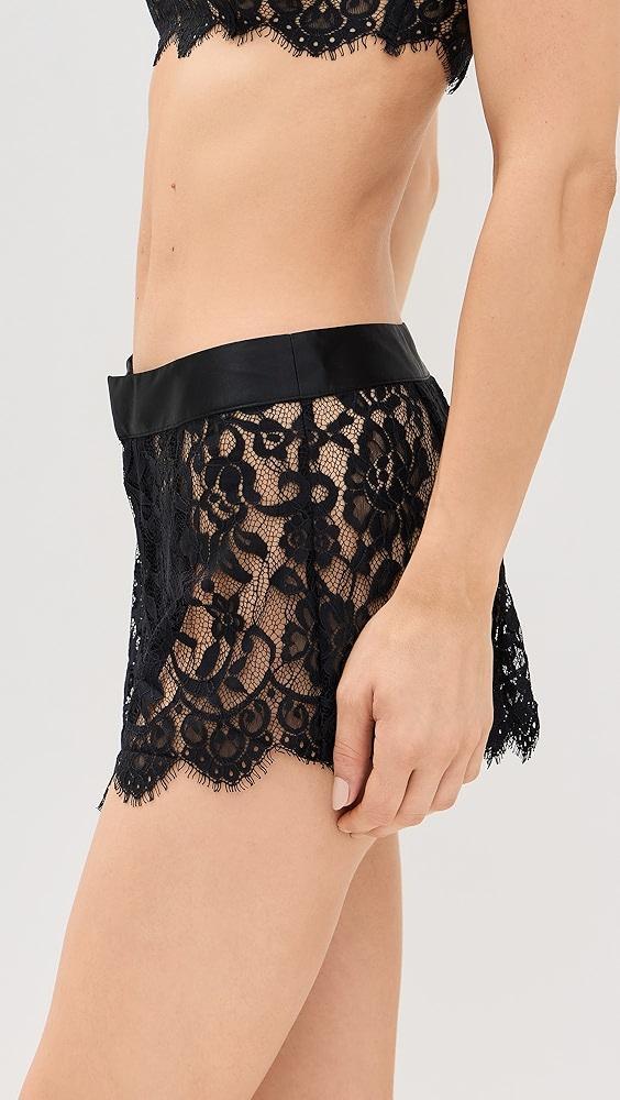 For Love & Lemons Zeta Lace Shorts | Shopbop Product Image