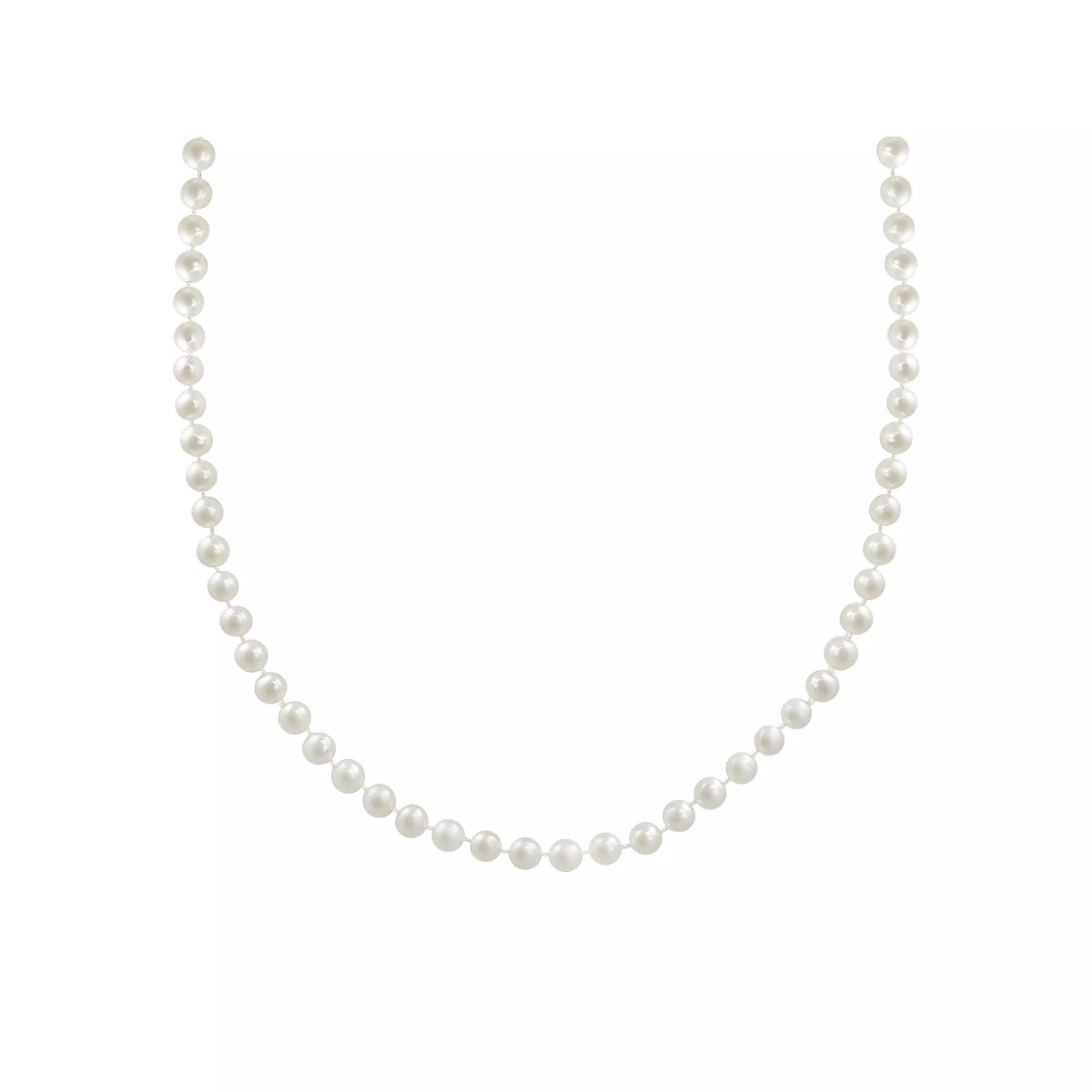 10k Gold Freshwater Cultured Pearl Necklace - 16, Womens, White Product Image
