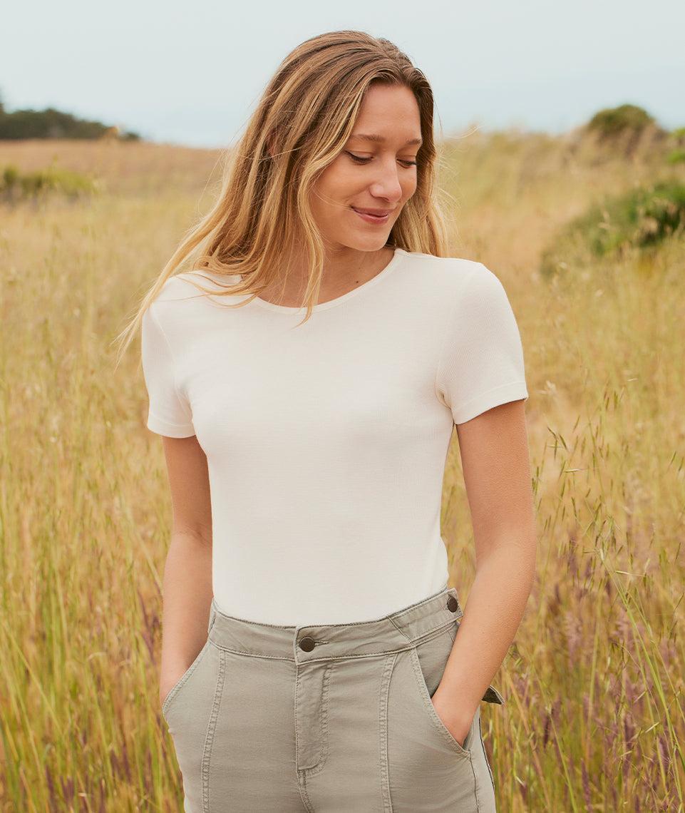 Lexi Rib Crew Tee Product Image