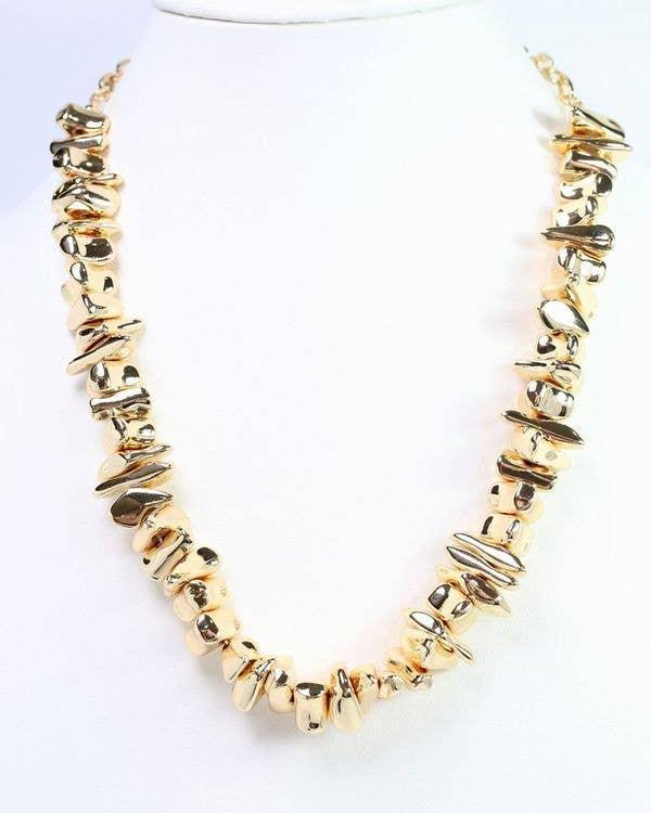 Rock Candy Chunky Necklace Gold Product Image