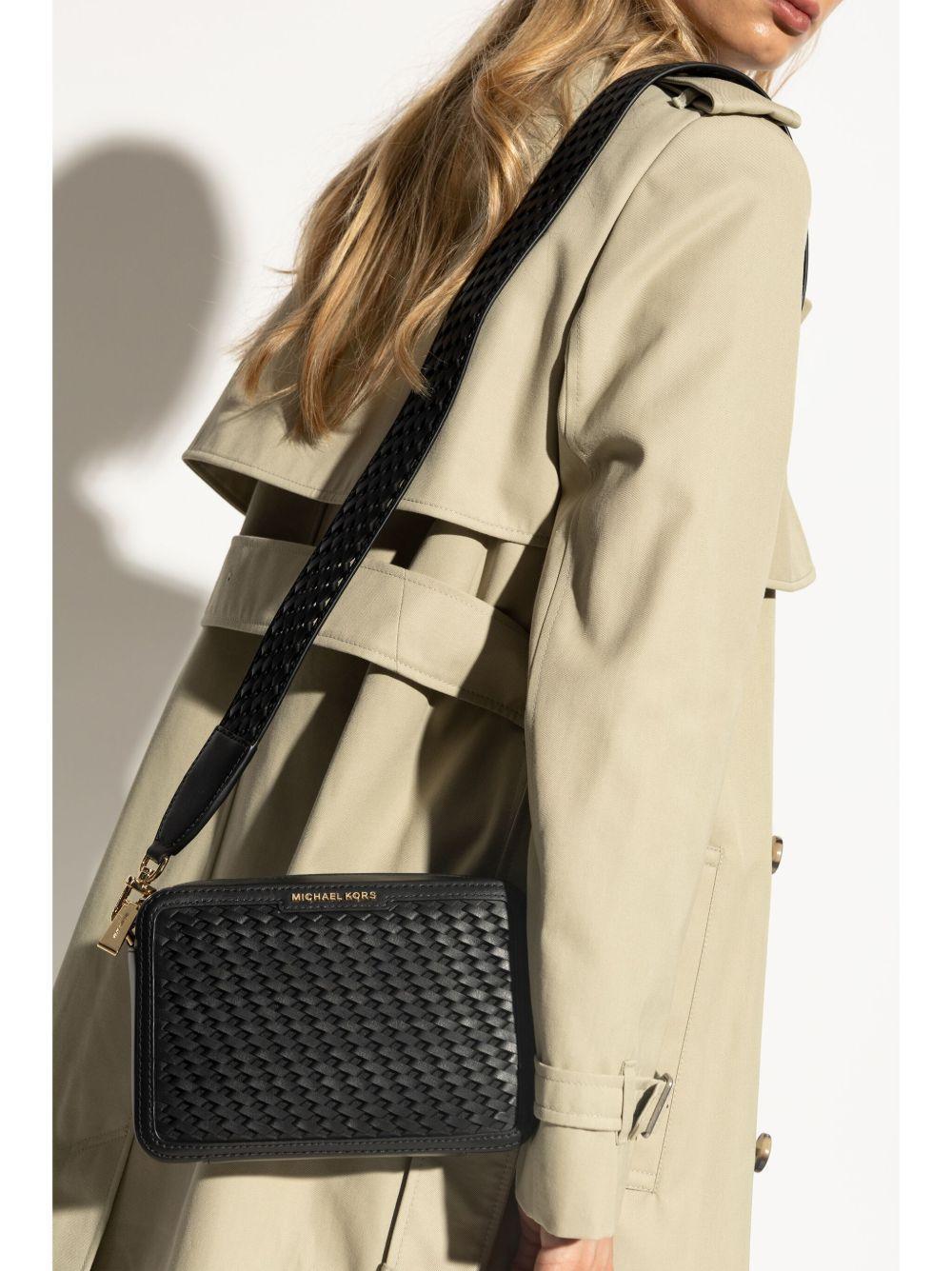 woven leather cross body bag Product Image