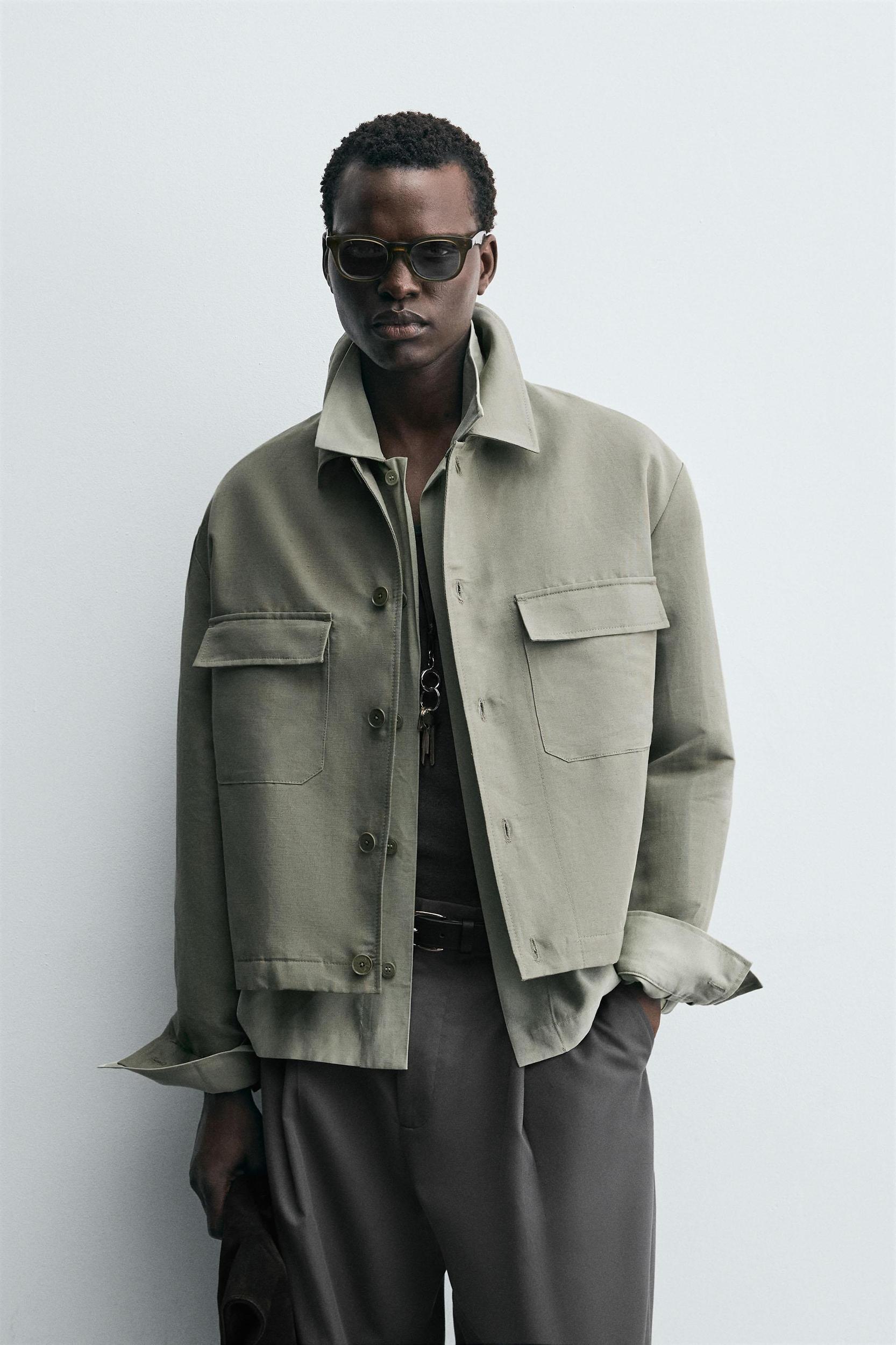 BOXY FIT POCKET OVERSHIRT Product Image