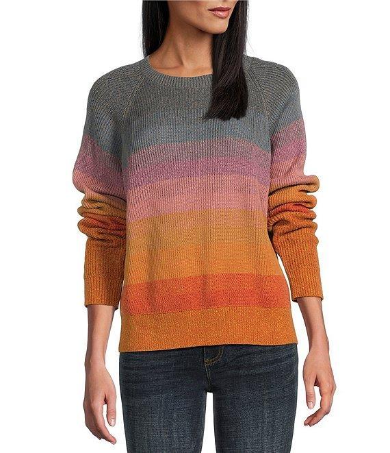 Pendleton Raglan Crew Neck Long Sleeves Stripe Sweater Product Image