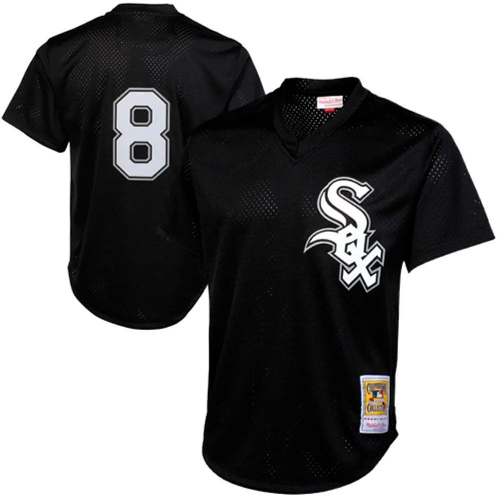 Men's Mitchell & Ness Bo Jackson Black Chicago White Sox 1993 Authentic Cooperstown Collection Batting Practice Jersey, Size: 2XL Product Image