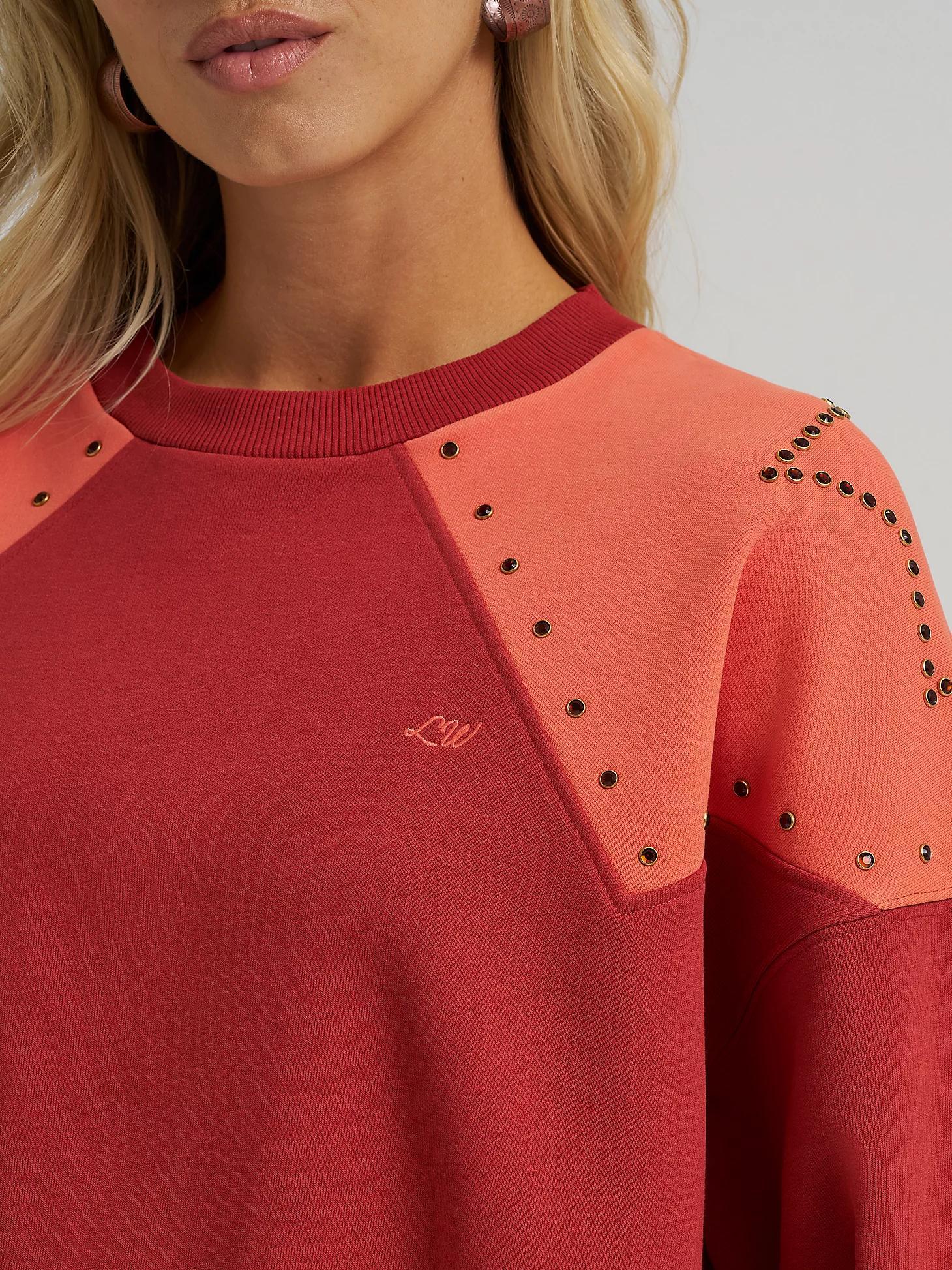 Wrangler x Lainey Wilson Studded Star Crewneck Pullover | Women's JACKETS & OUTERWEAR | Wrangler® Product Image