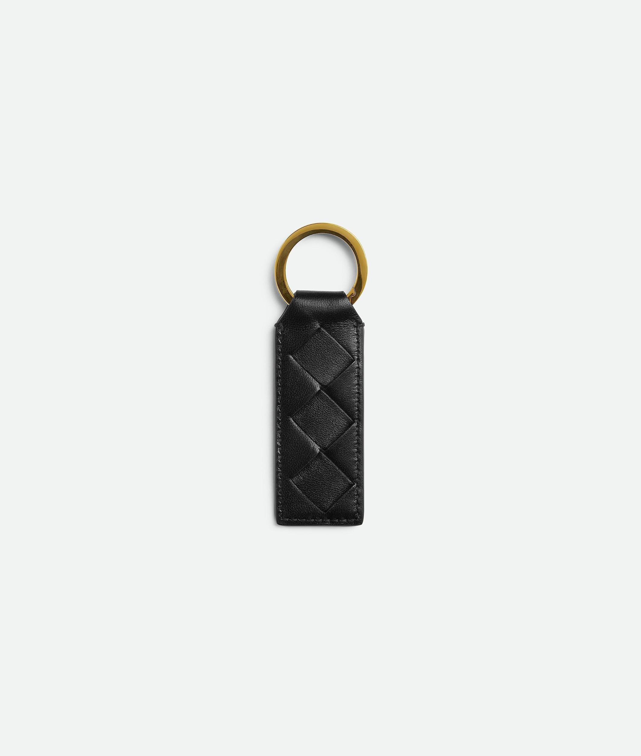 BOTTEGA VENETA Tab Key Ring In Black Product Image
