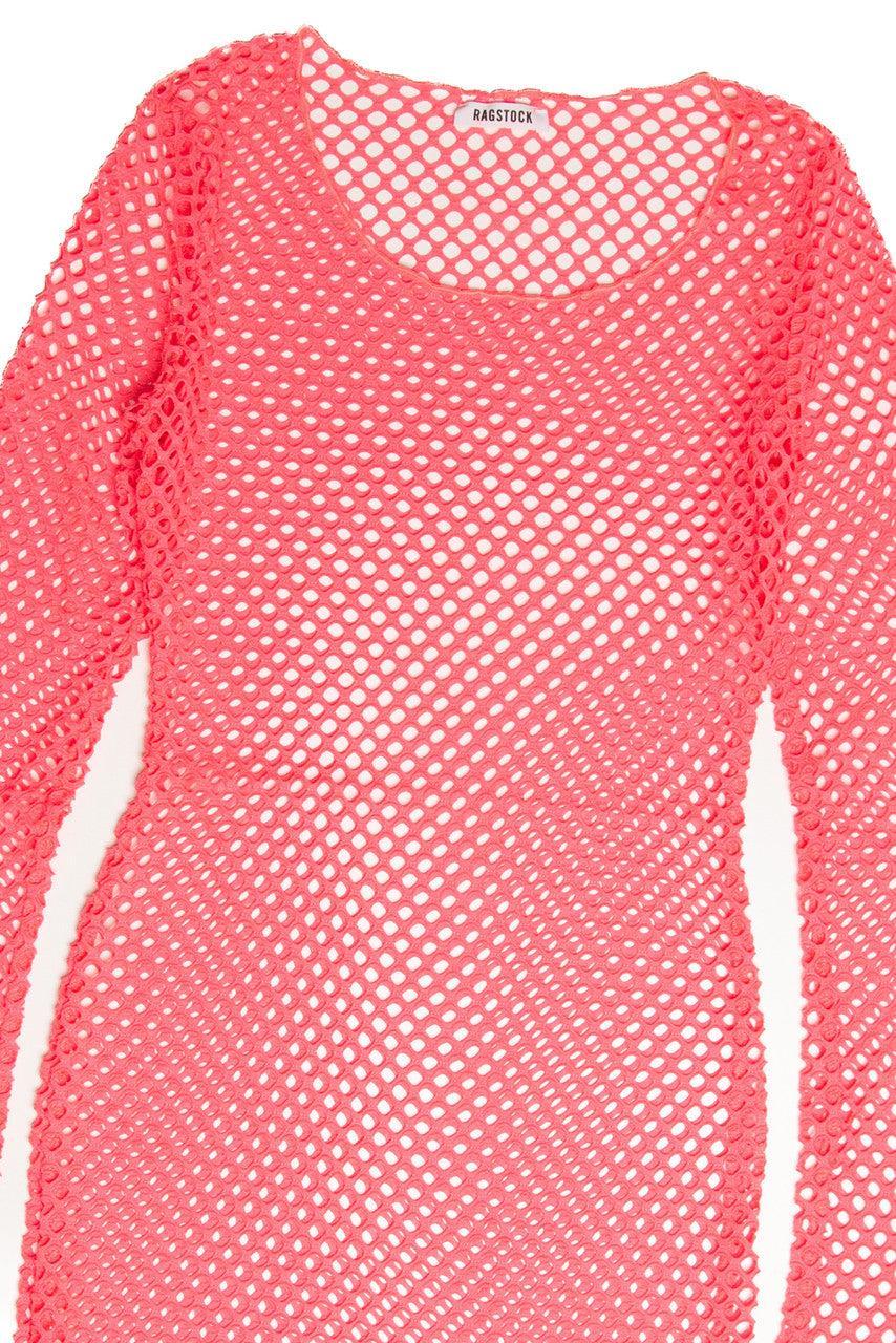 Neon Fishnet Dress Product Image