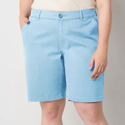 a.n.a Womens 10" Mid Rise Chino Short-Plus Product Image