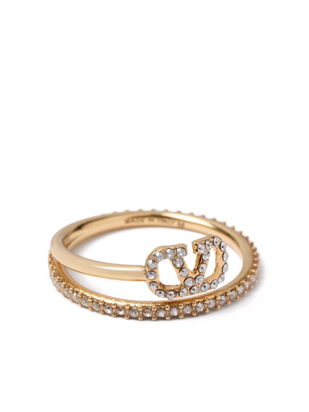 VLogo Signature crystal ring Product Image