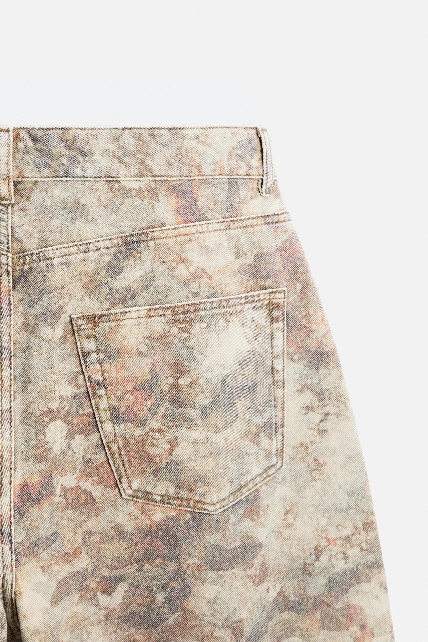 CONTRAST PRINT PANTS Product Image