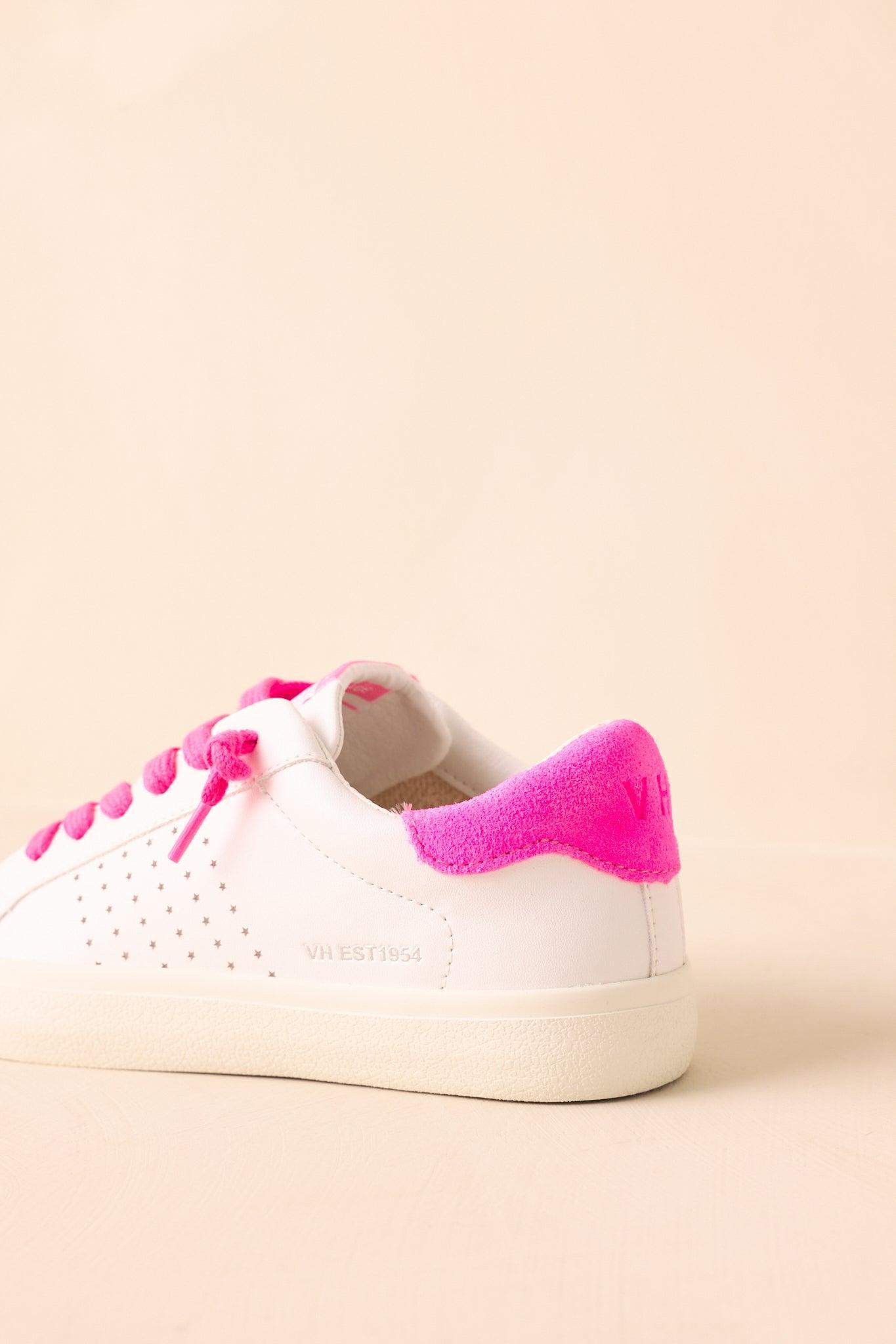 Vintage Havana Original Neon Pink Lace Sneakers Product Image