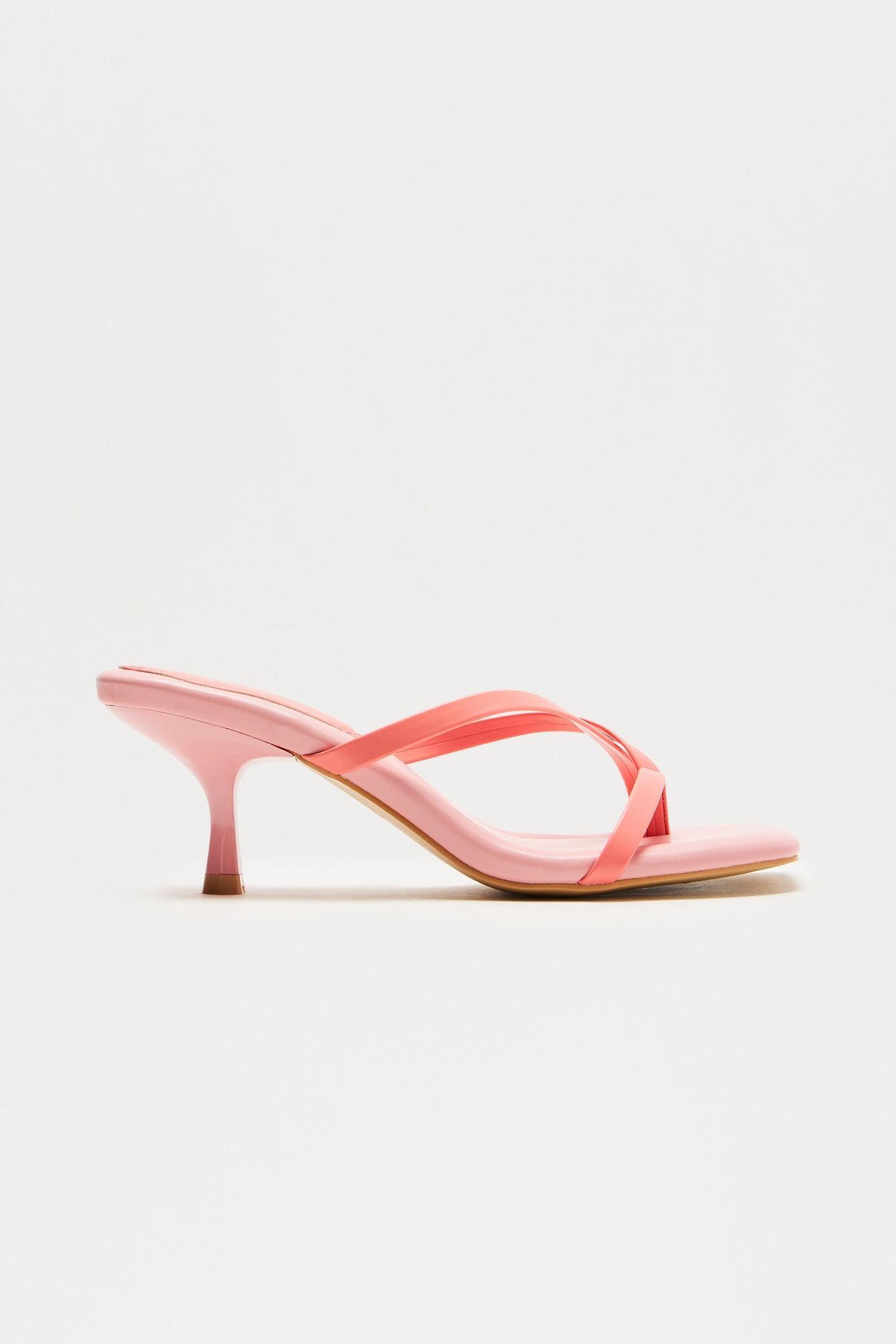 Cherish Thong Mules - Pink Product Image