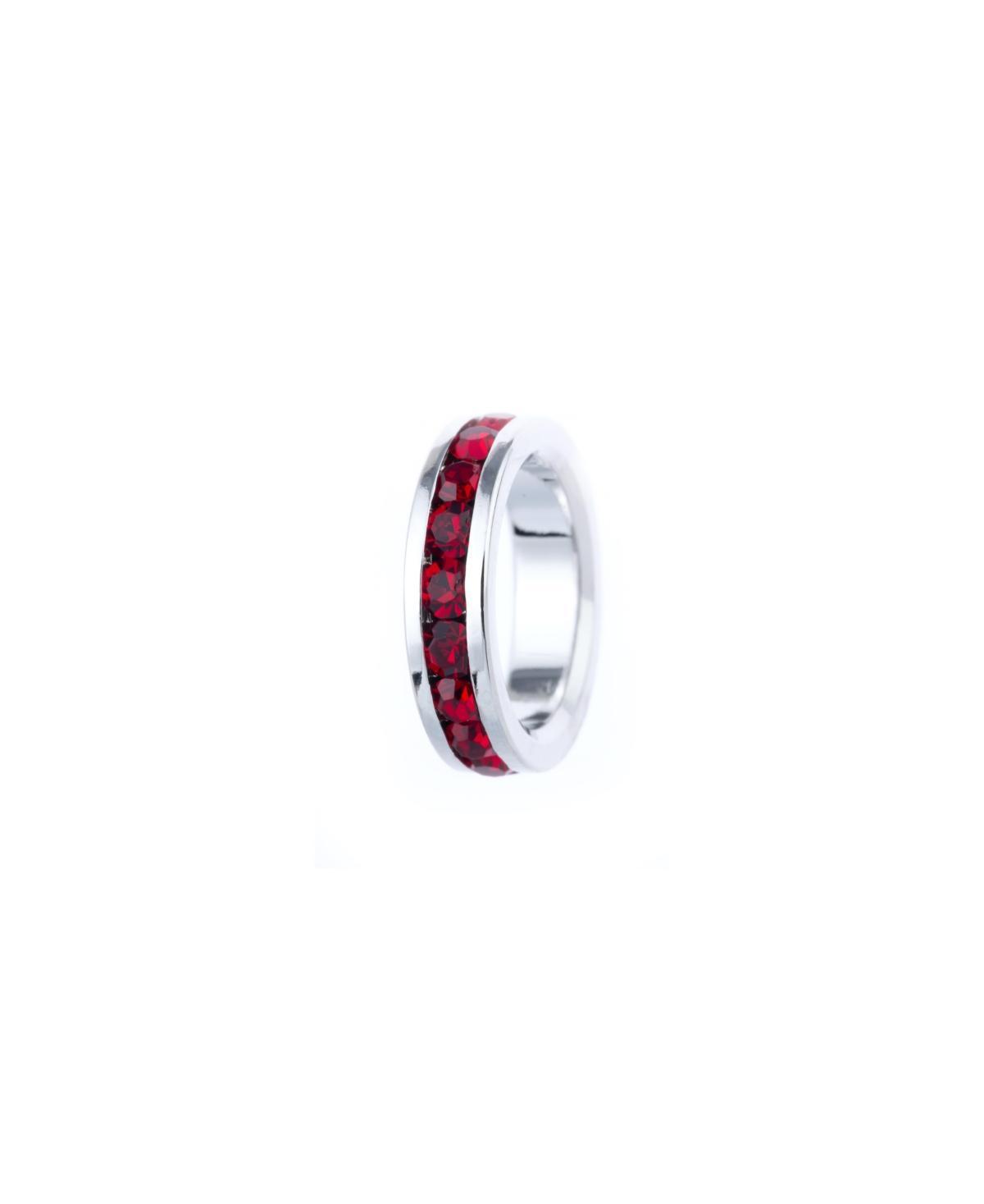 Traditions Jewelry Company Sterling Silver Crystal Birthstone Rondelle Charm, Women's, November Product Image