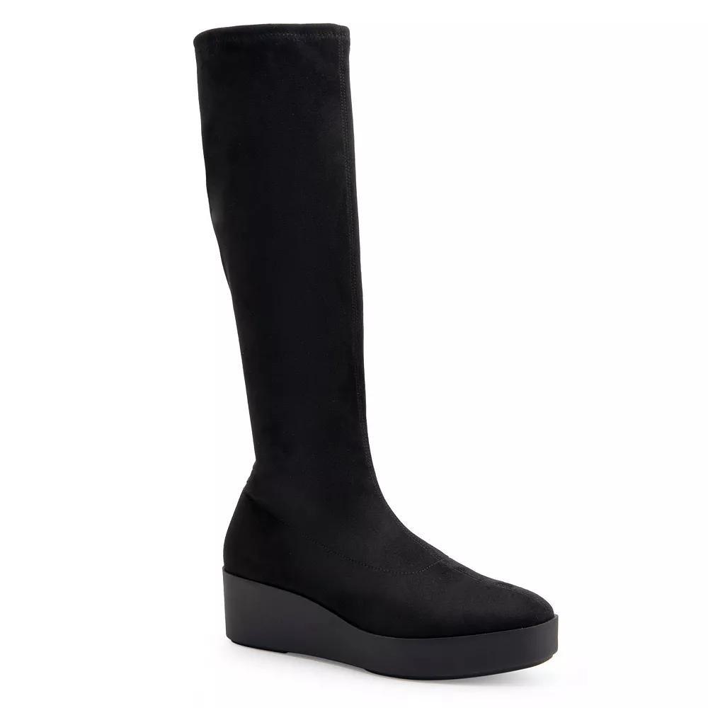 Aerosoles Cecina Women's Wedge Knee-High Boots, Size: 9.5, Black Product Image