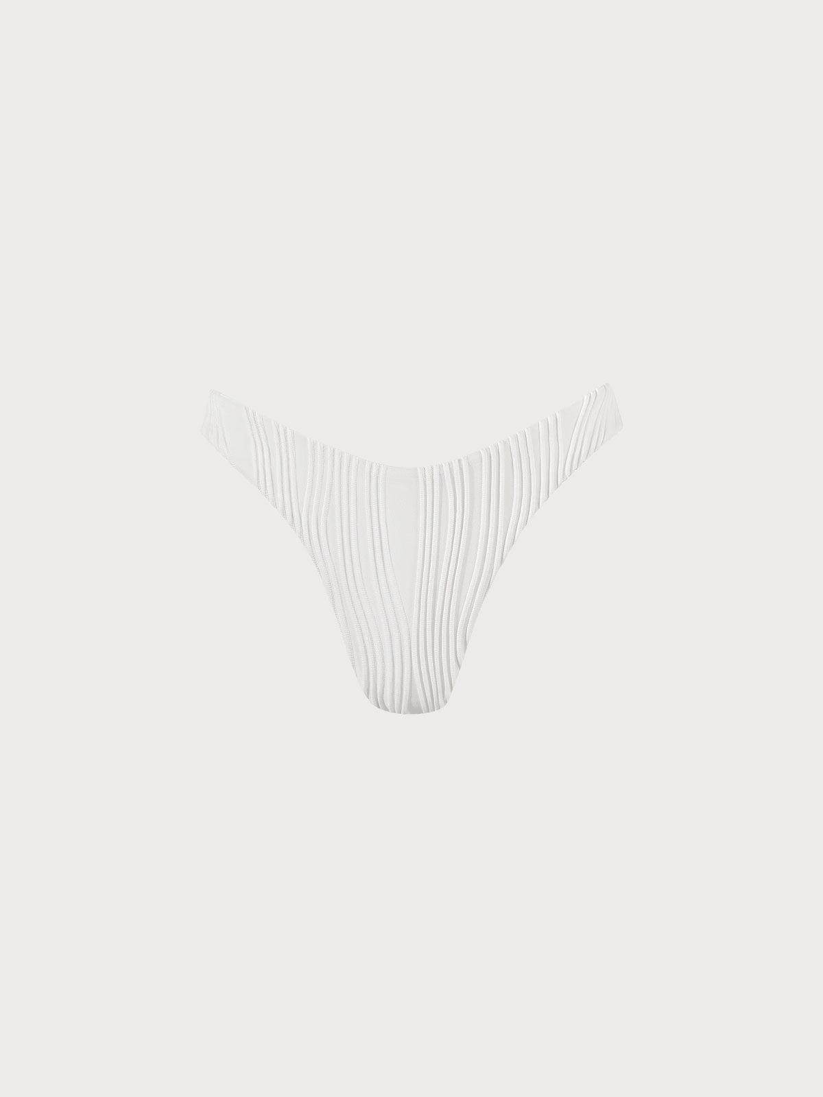 The White Water Ripple Cut-Out Bikini Top Product Image