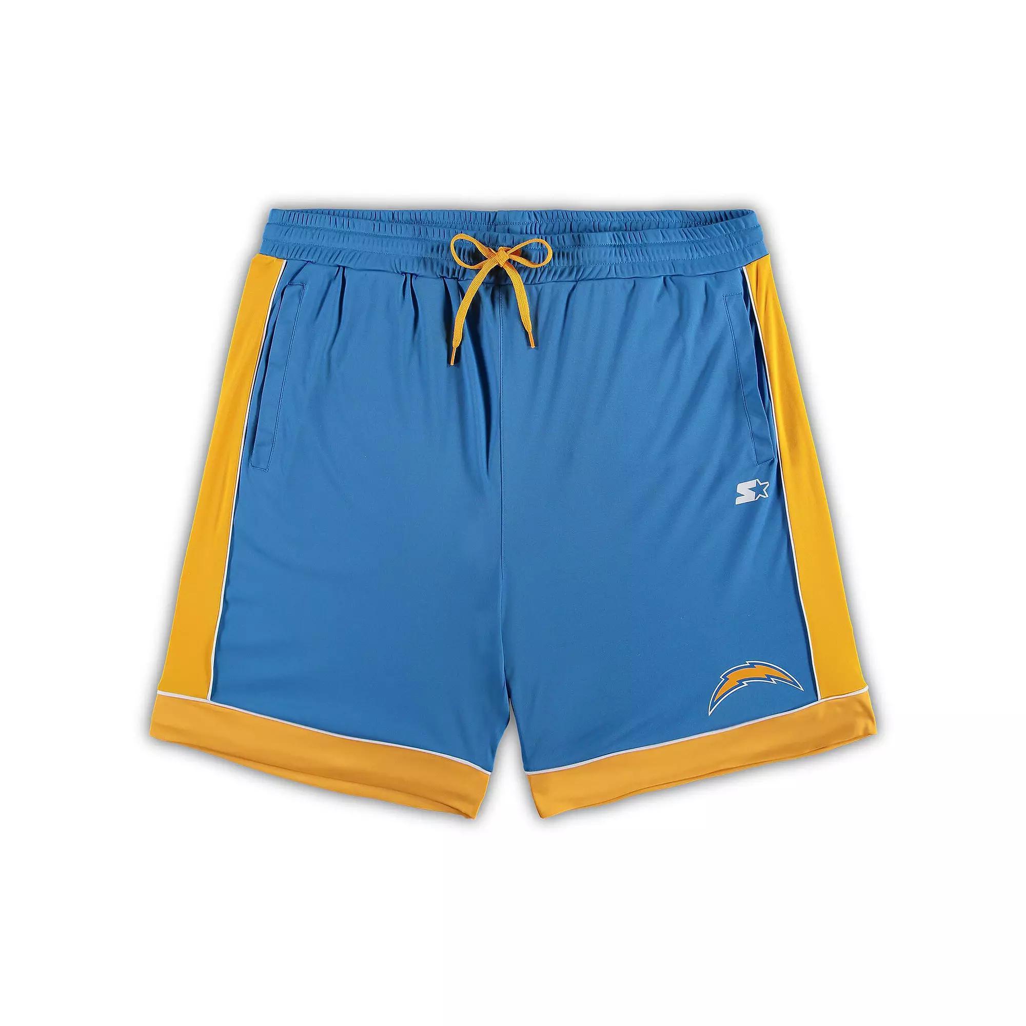 Mens Starter Powder Blue/Gold Los Angeles Chargers Fan Favorite Fashion Shorts Product Image