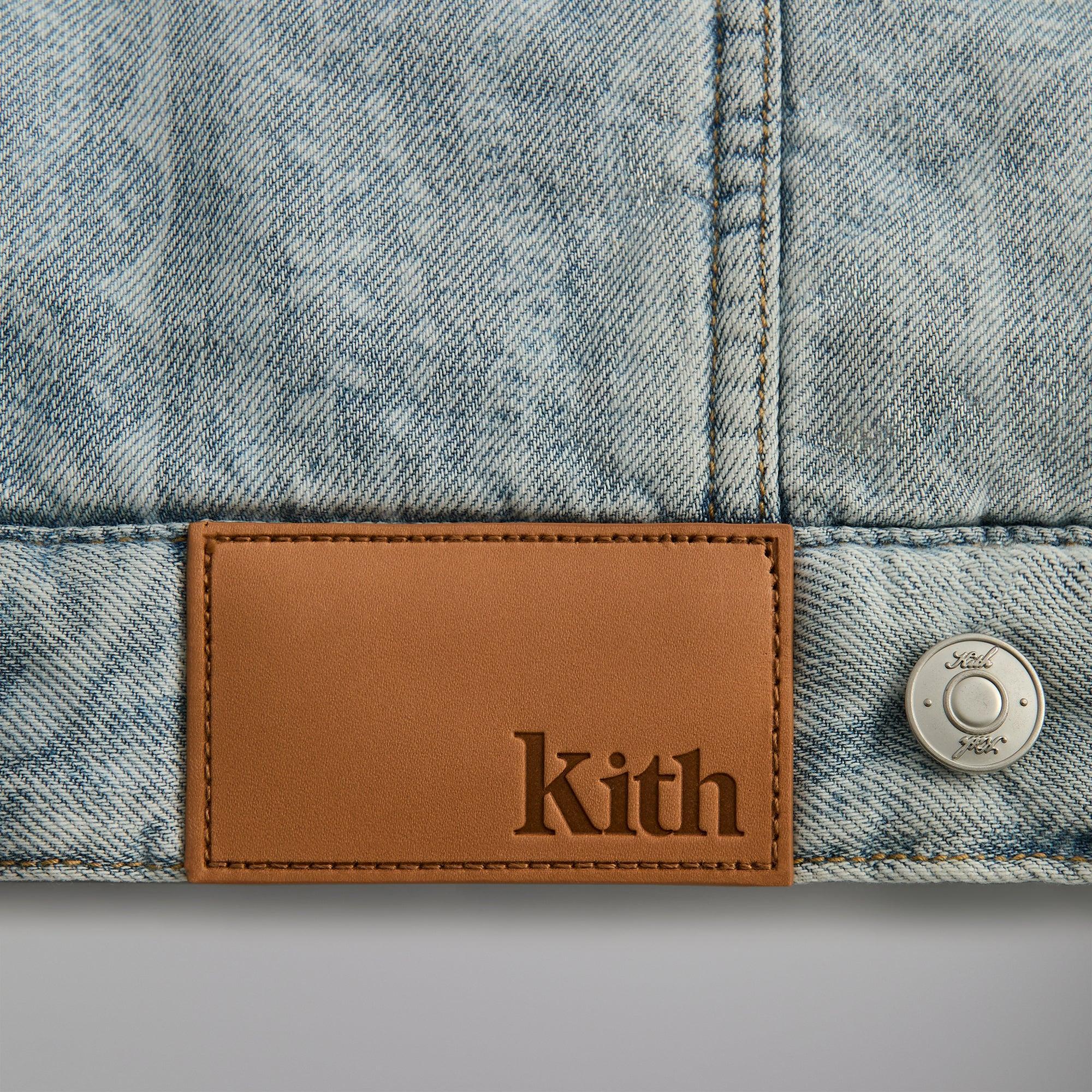Kith Puffed Jase Paisley Denim Jacket - Light Indigo Male Product Image
