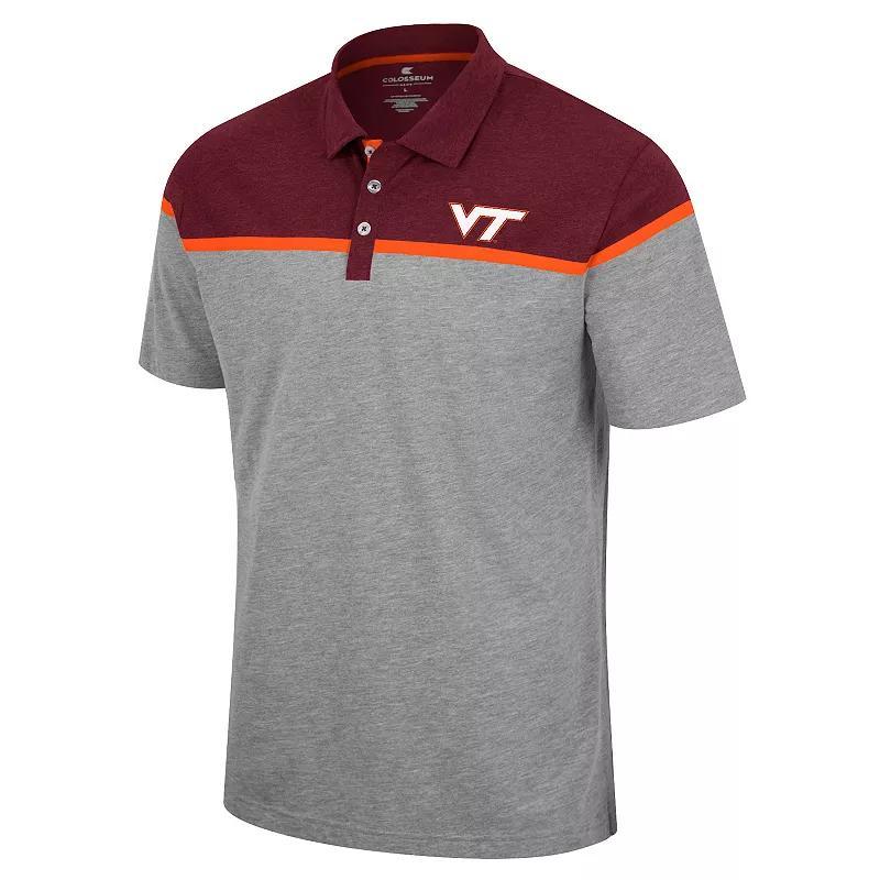 Men's Colosseum Heather Gray Arizona State Sun Devils Chamberlain Polo, Size: 2XL, Grey Product Image