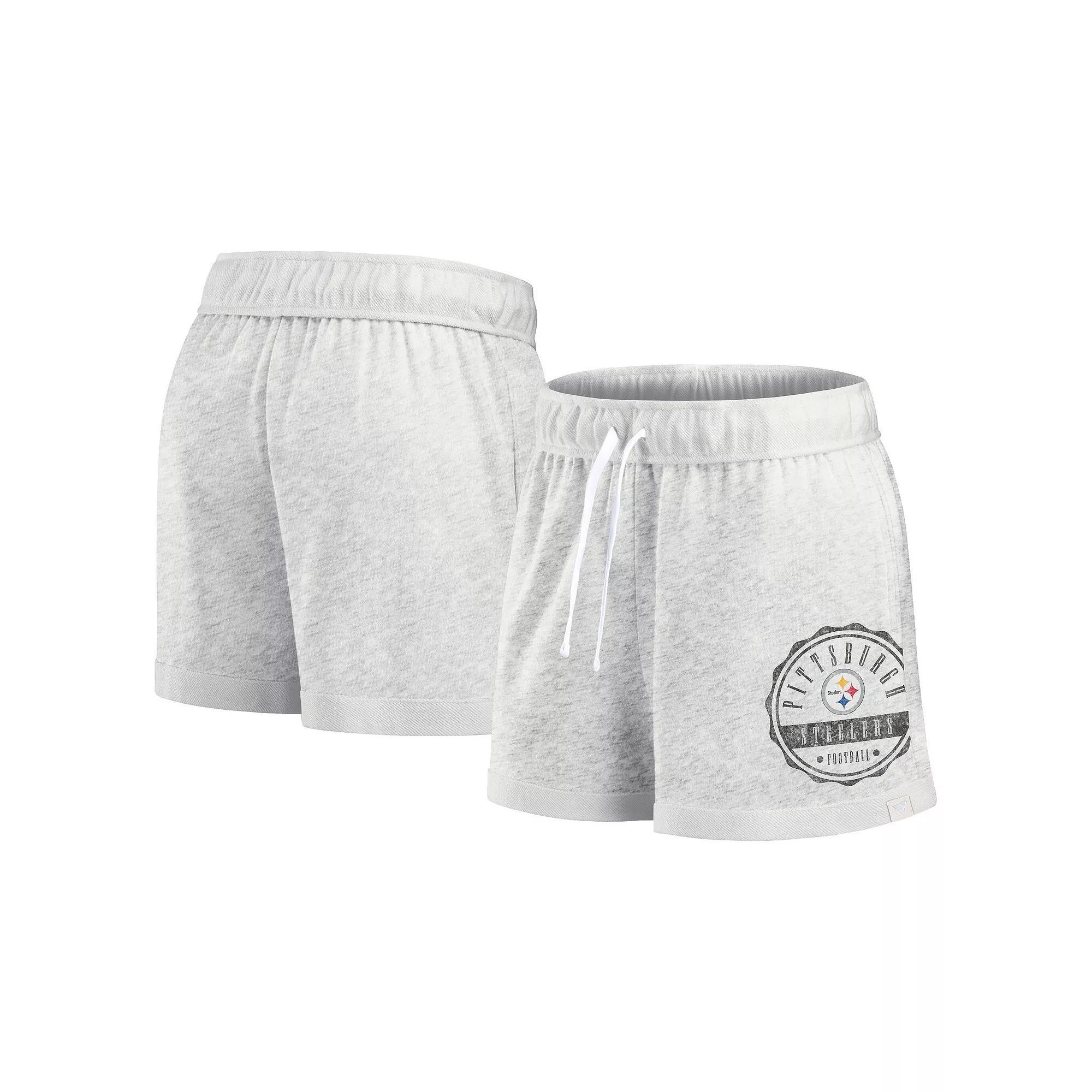Women's Fanatics Oatmeal Minnesota Vikings Vintage Badge Shorts, Size: Small, Team Product Image