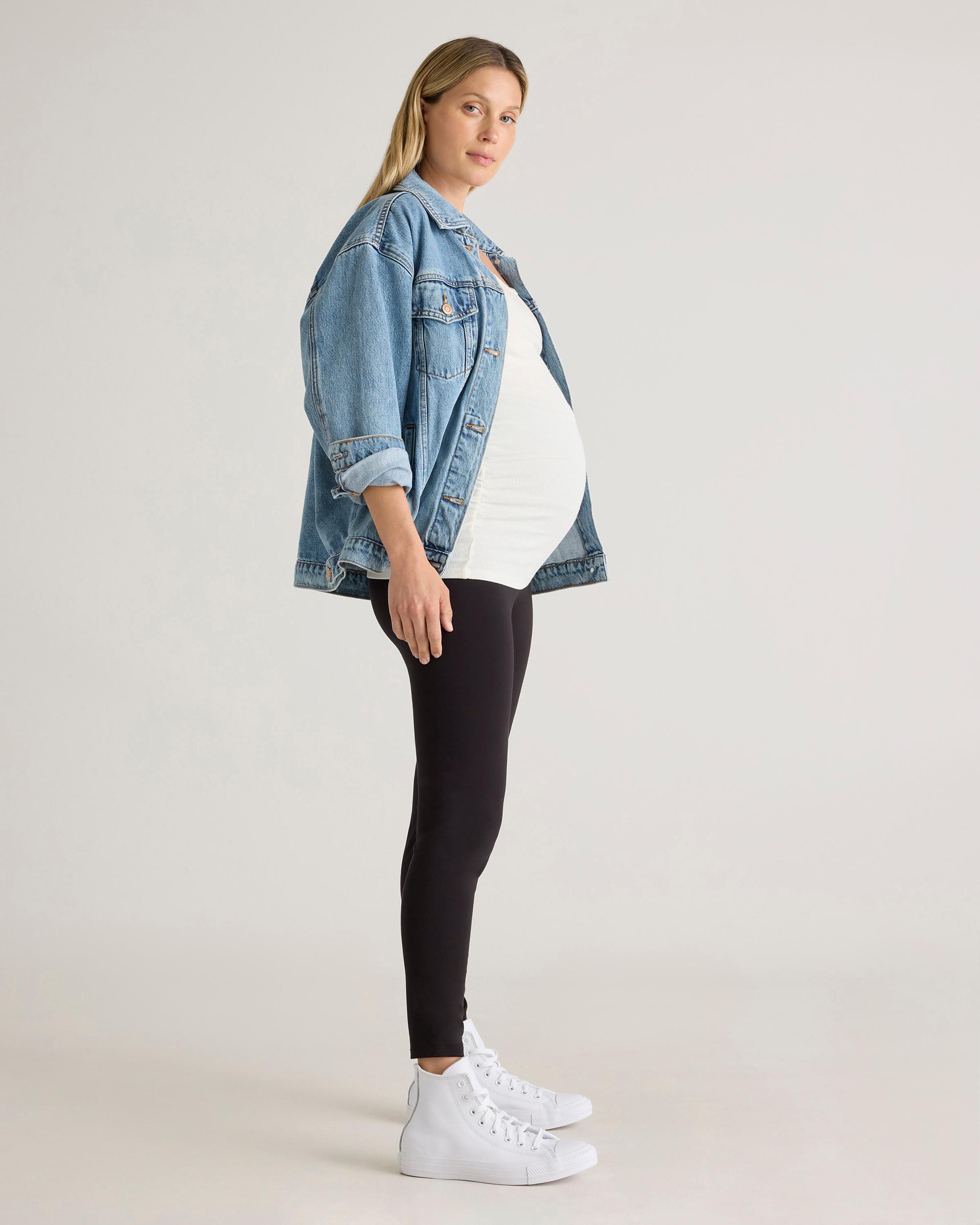 Quince | Women's Bamboo Jersey Maternity Legging Product Image