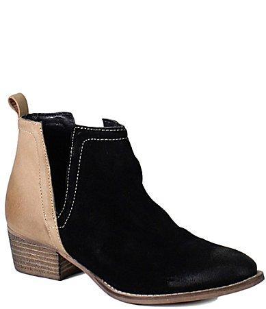 Diba True Stop By Suede Two Tone Western Booties Product Image