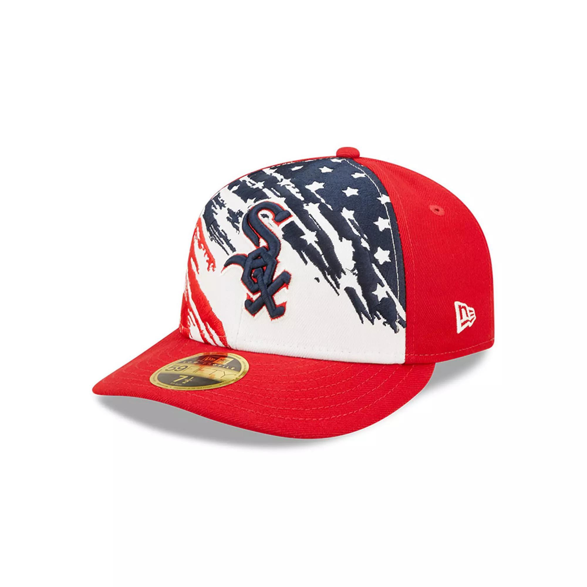 Men's New Era Red Chicago White Sox 2022 4th of July Low Profile 59FIFTY Fitted Hat, Size: 7 3/8 Product Image