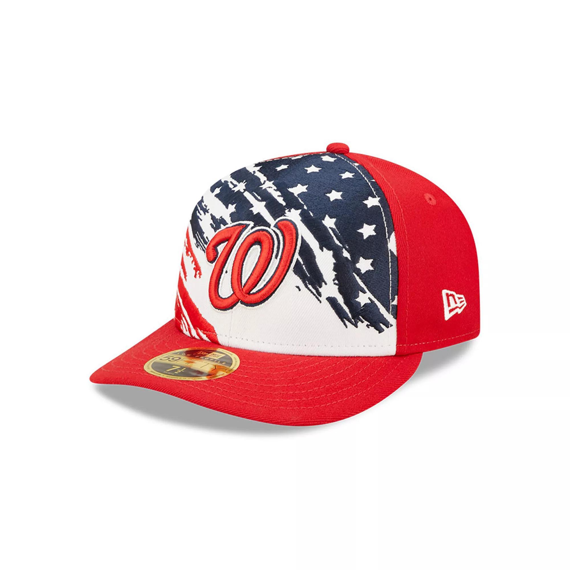Men's New Era Red Washington Nationals 2022 4th of July Low Profile 59FIFTY Fitted Hat, Size: 7 7/8 Product Image