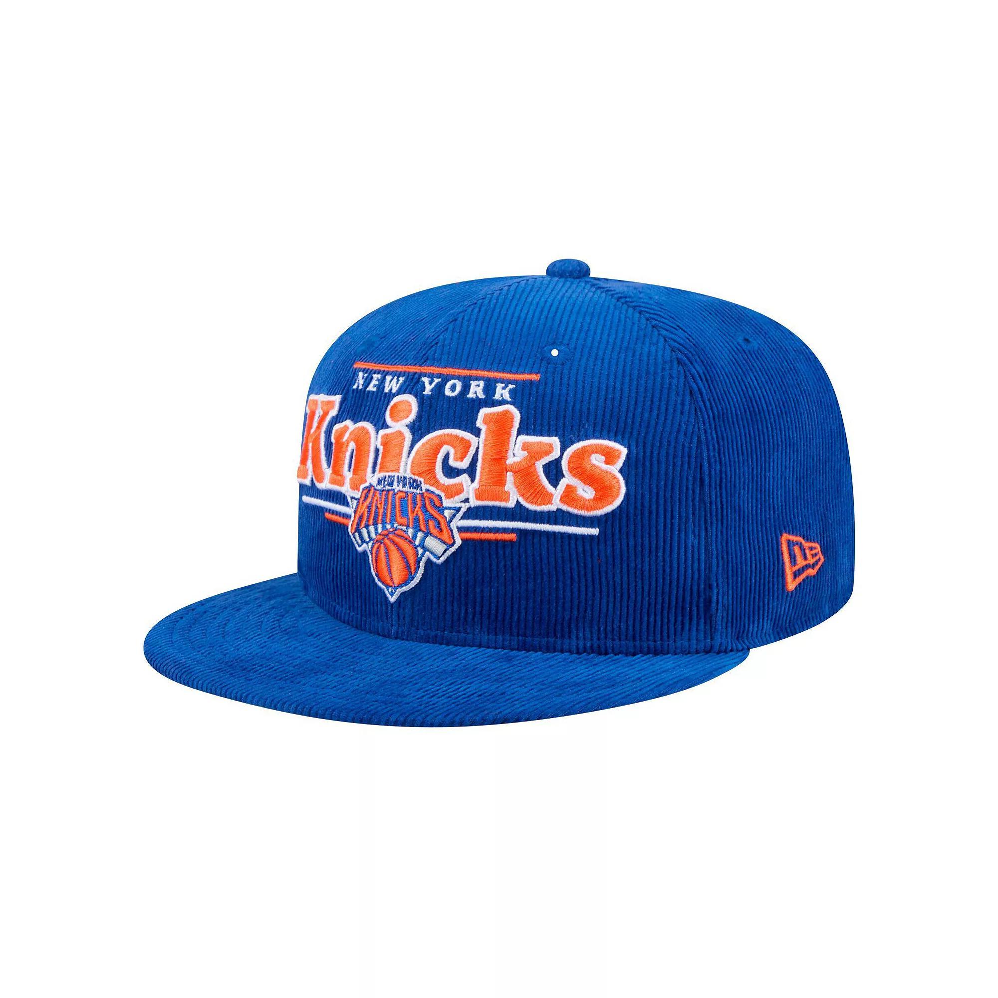 Mens New Era New York Knicks Throwback Display Corduroy 9FIFTY Snapback Hat Product Image