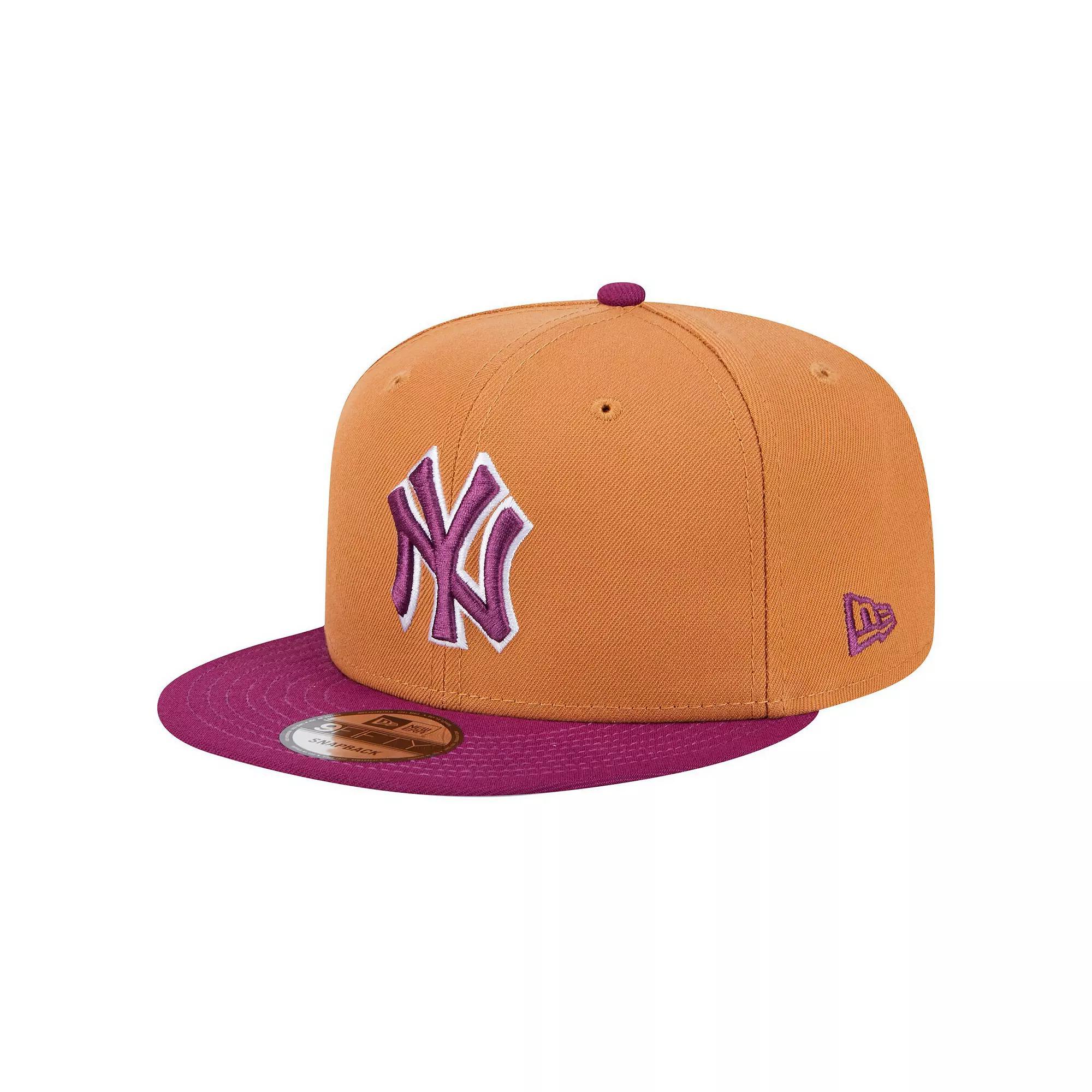 Men's New Era Brown/Purple New York Yankees Color Pack Two-Tone 9FIFTY Snapback Hat Product Image
