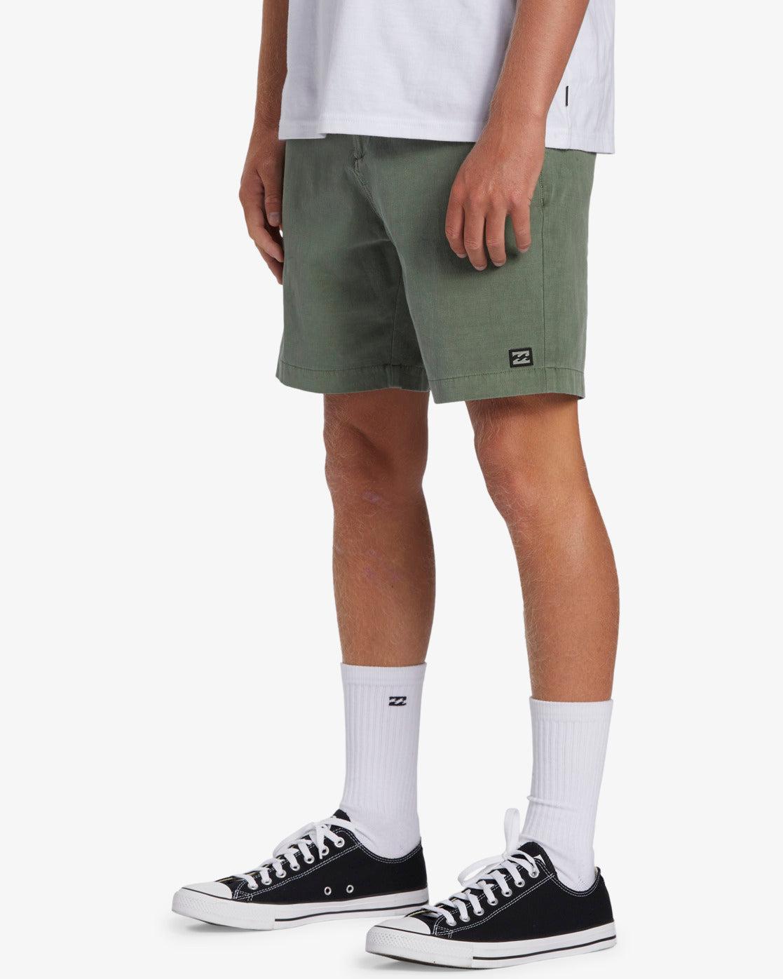 Crossfire Wave Washed 18" Hybrid Submersible Shorts - Sage Male Product Image