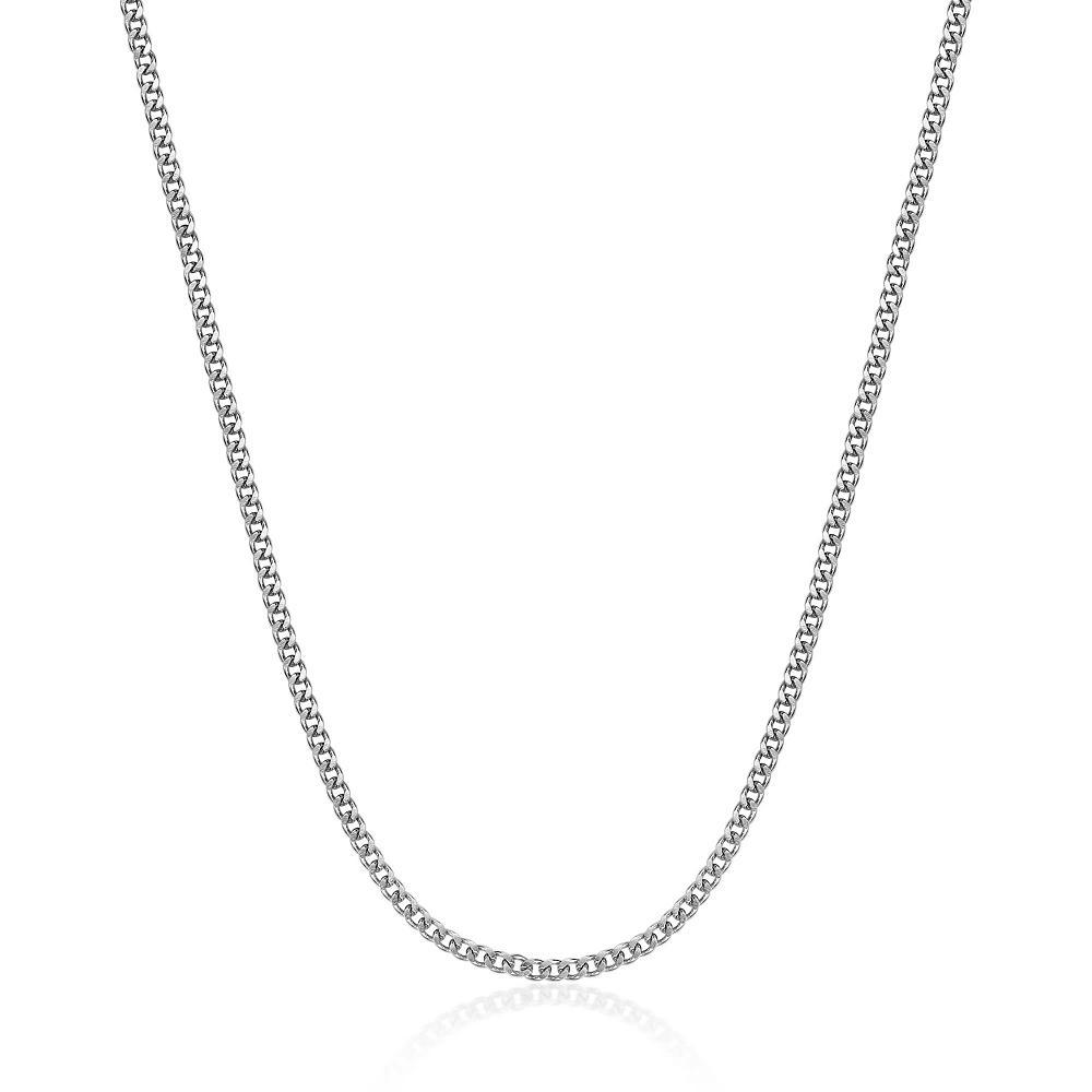 Men's LYNX Stainless Steel 4mm Curb Chain Necklace, Size: 20" Product Image